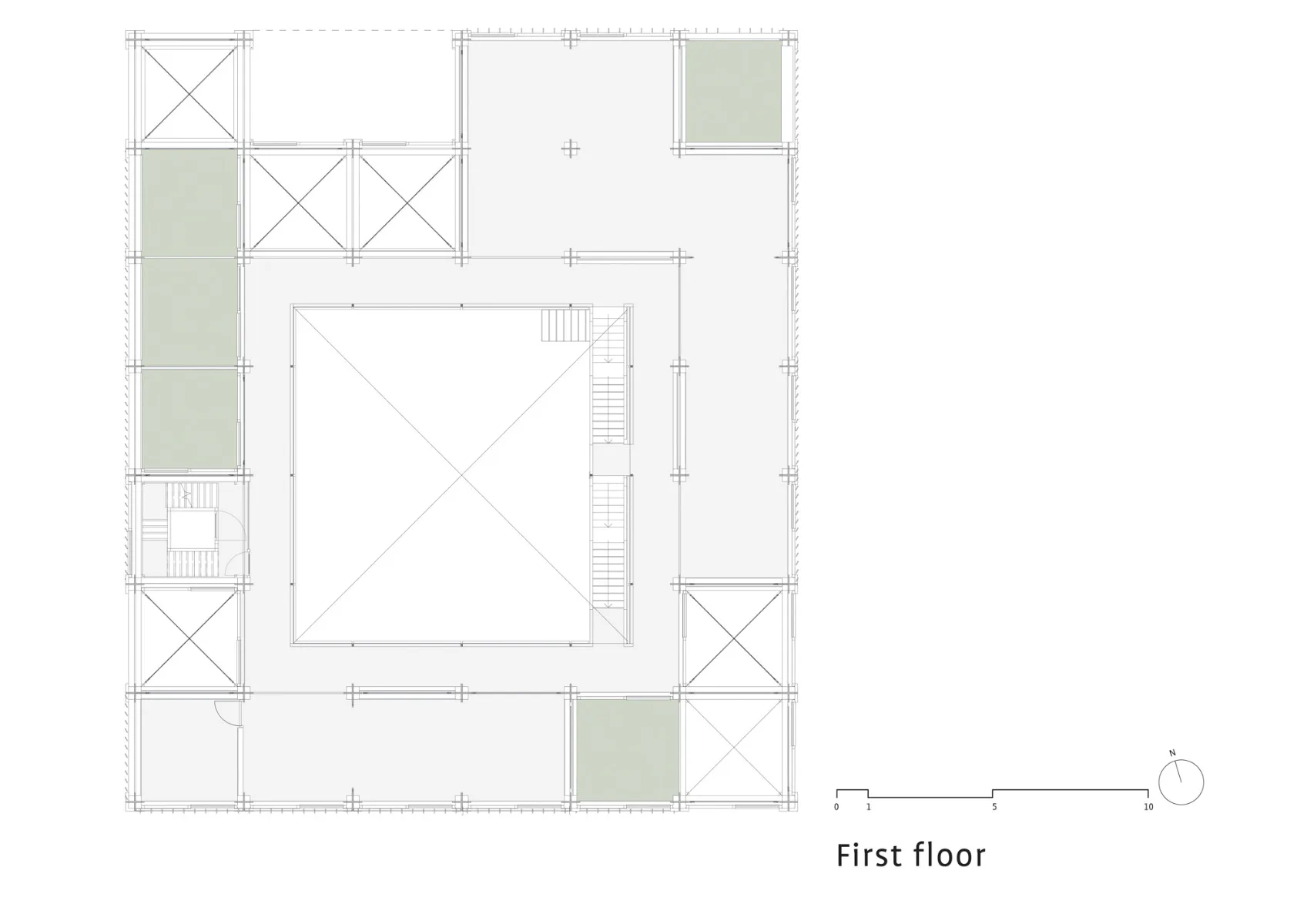 Grundriss 1. OG, Grafik