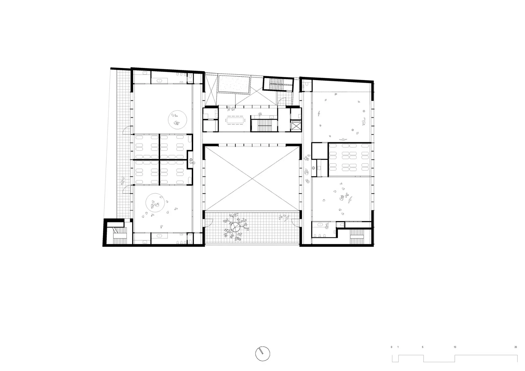 Grundriss drittes Obergeschoss, Grafik
