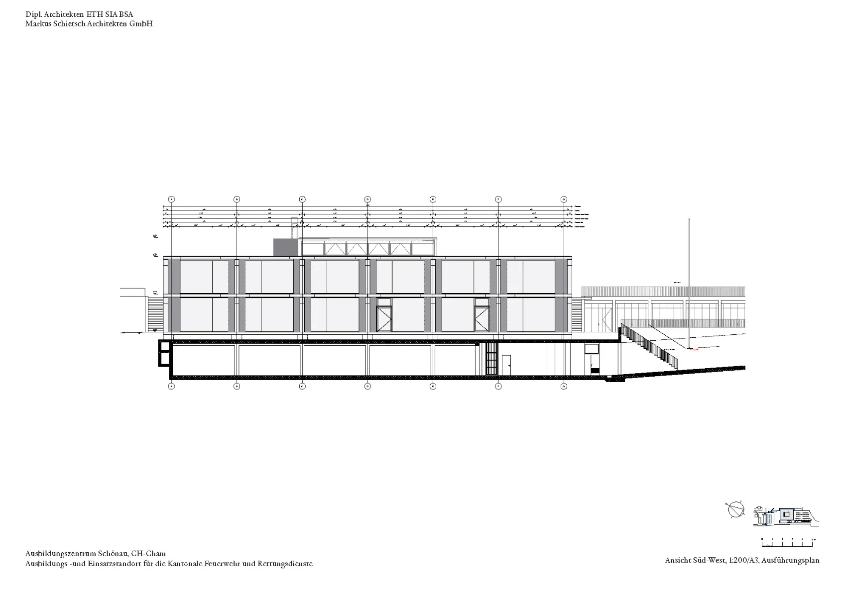 Ansicht Süd-West, Grafik