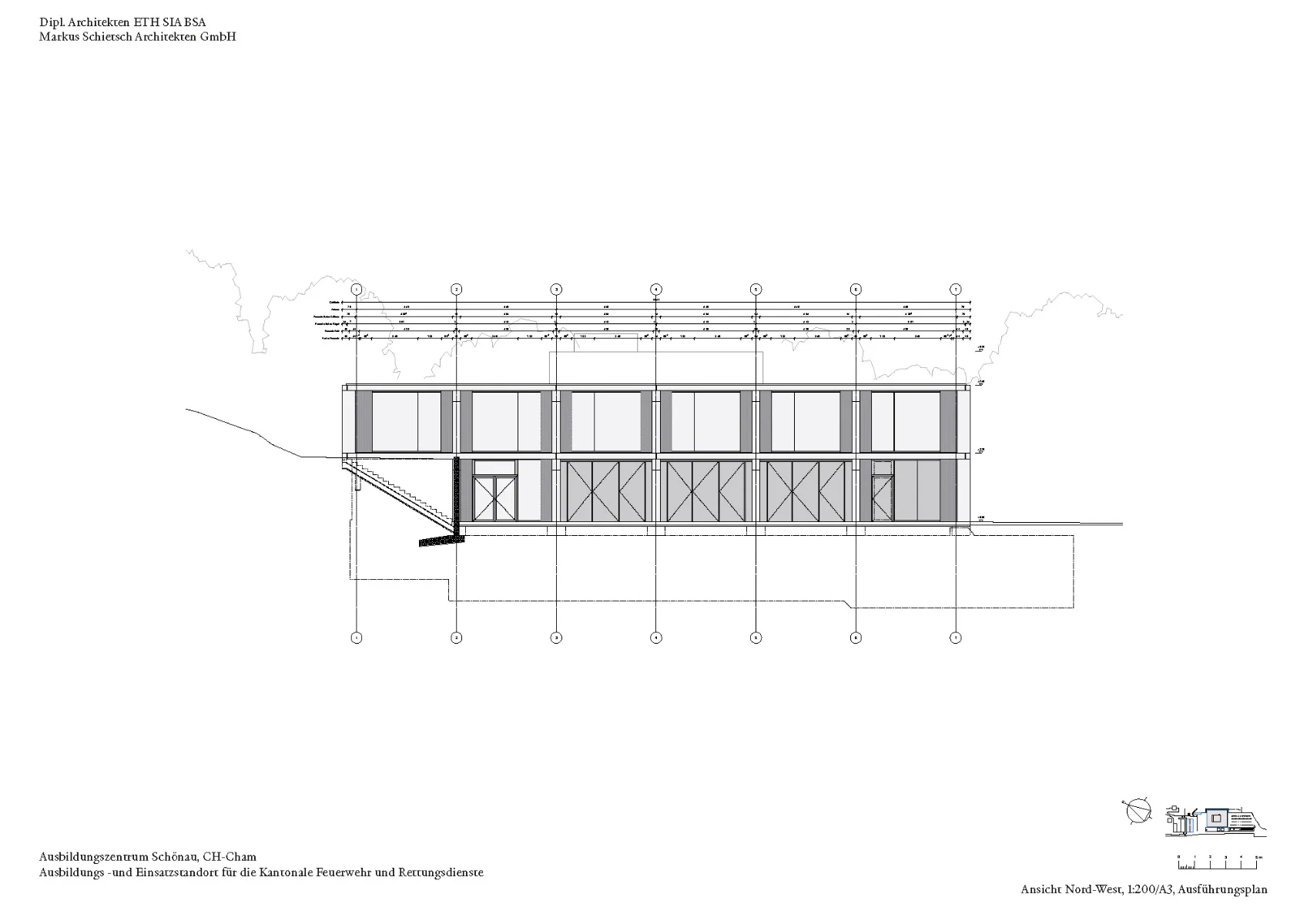Ansicht Nord-West, Grafik