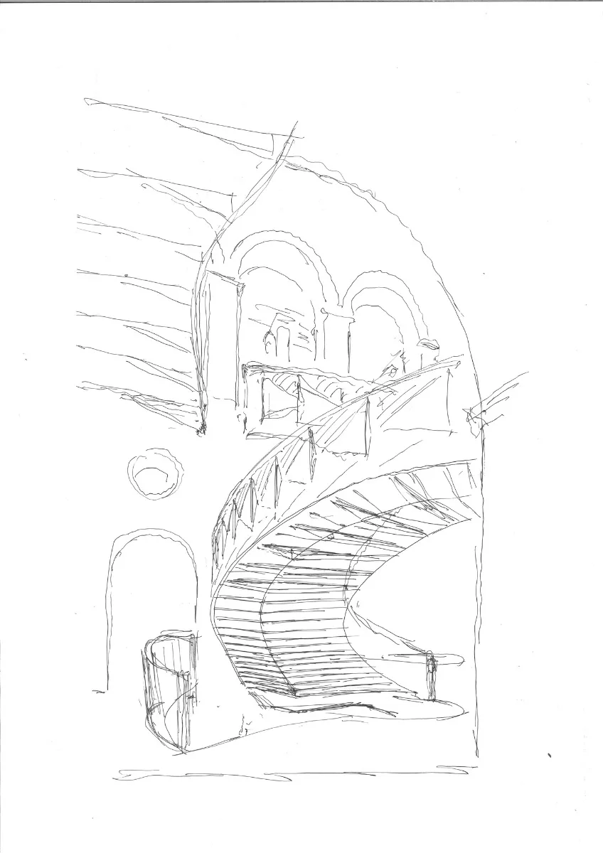 Skizze Treppe