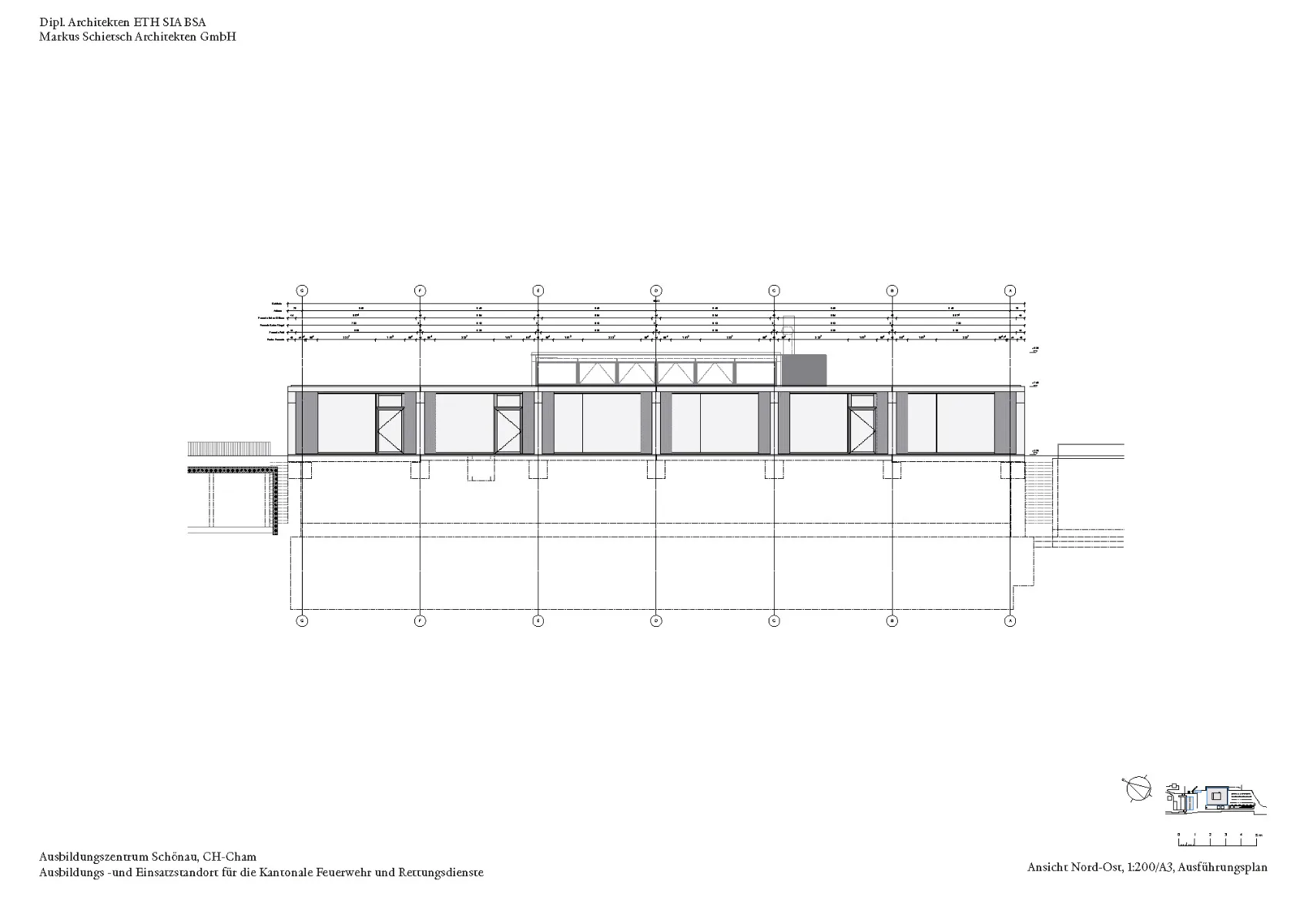 Ansicht Nord-Ost, Grafik