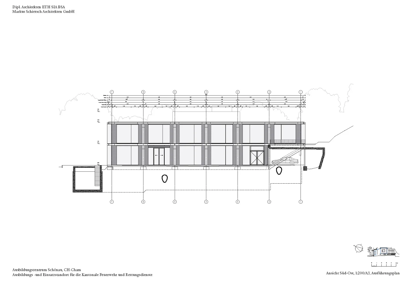 Ansicht Süd-West, Grafik