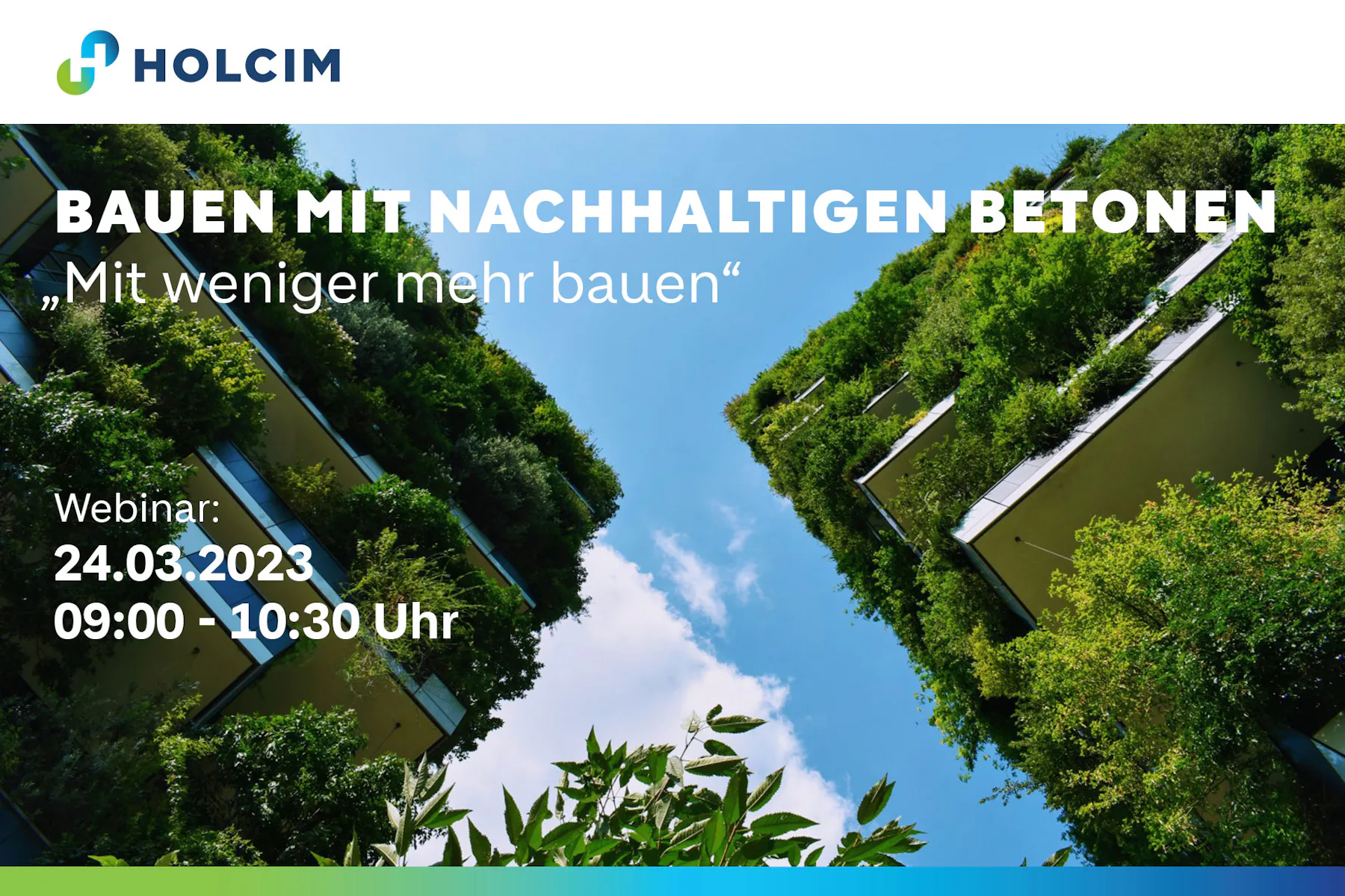 Bauen mit nachhaltigen Betonen