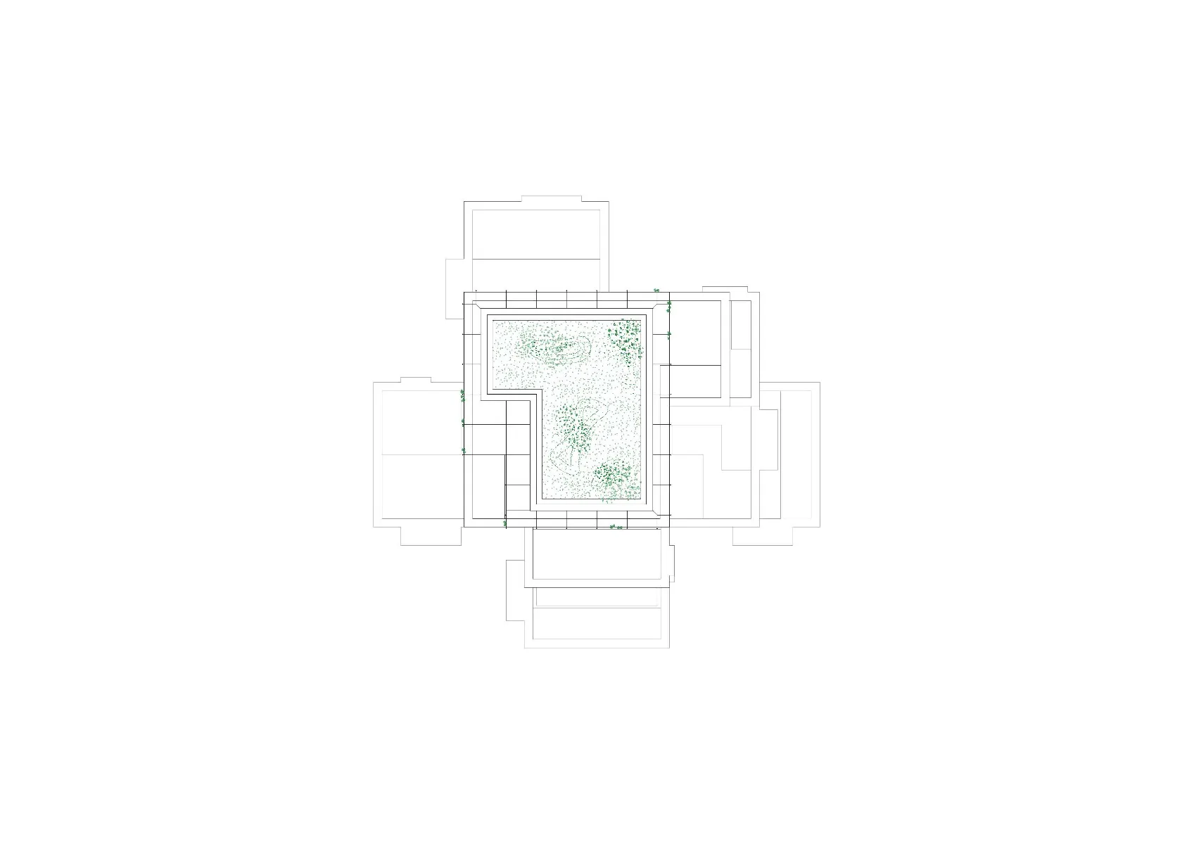 Grundriss Dach, Grafik