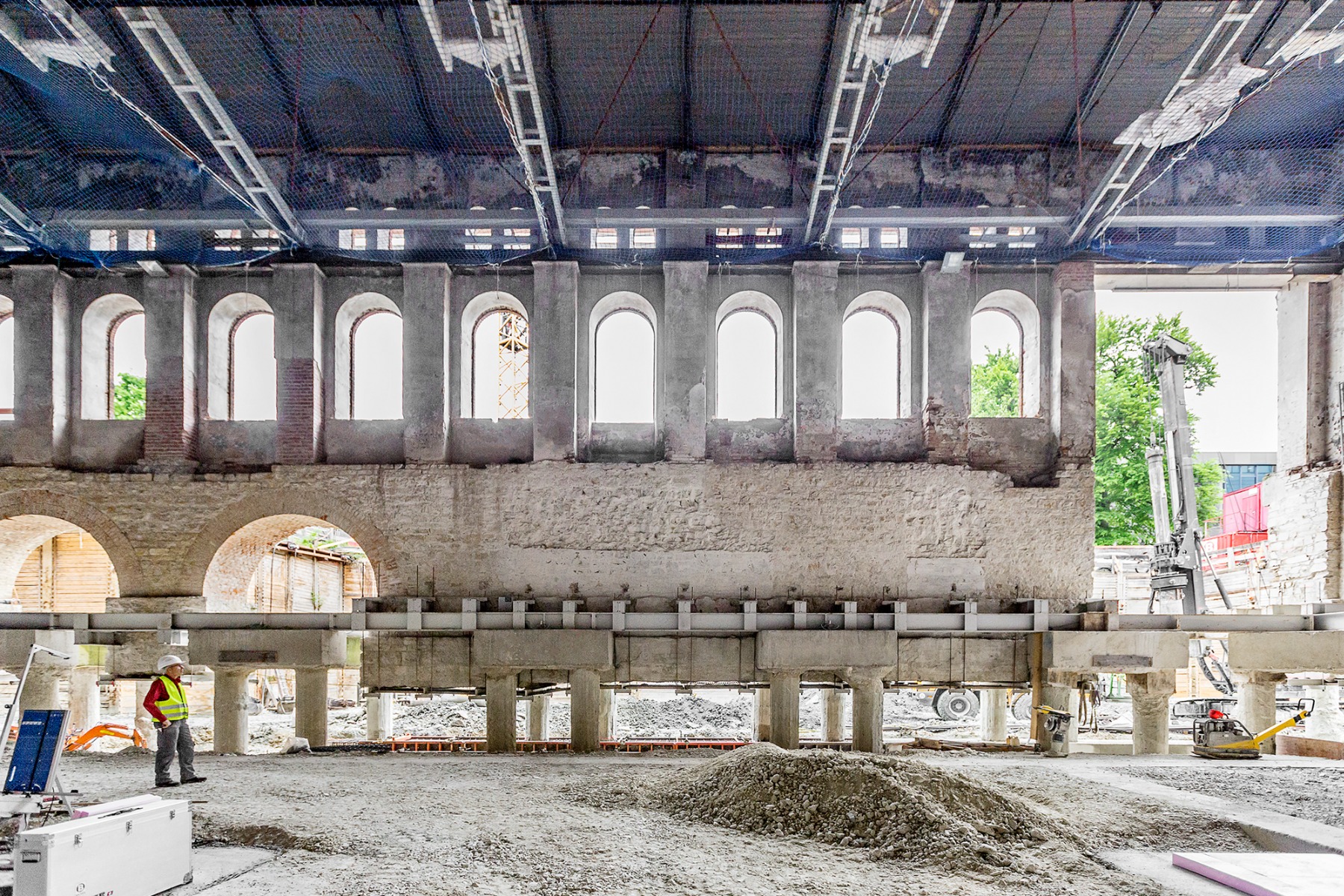 Museumsneubau unter historischer Halle in Ingolstadt