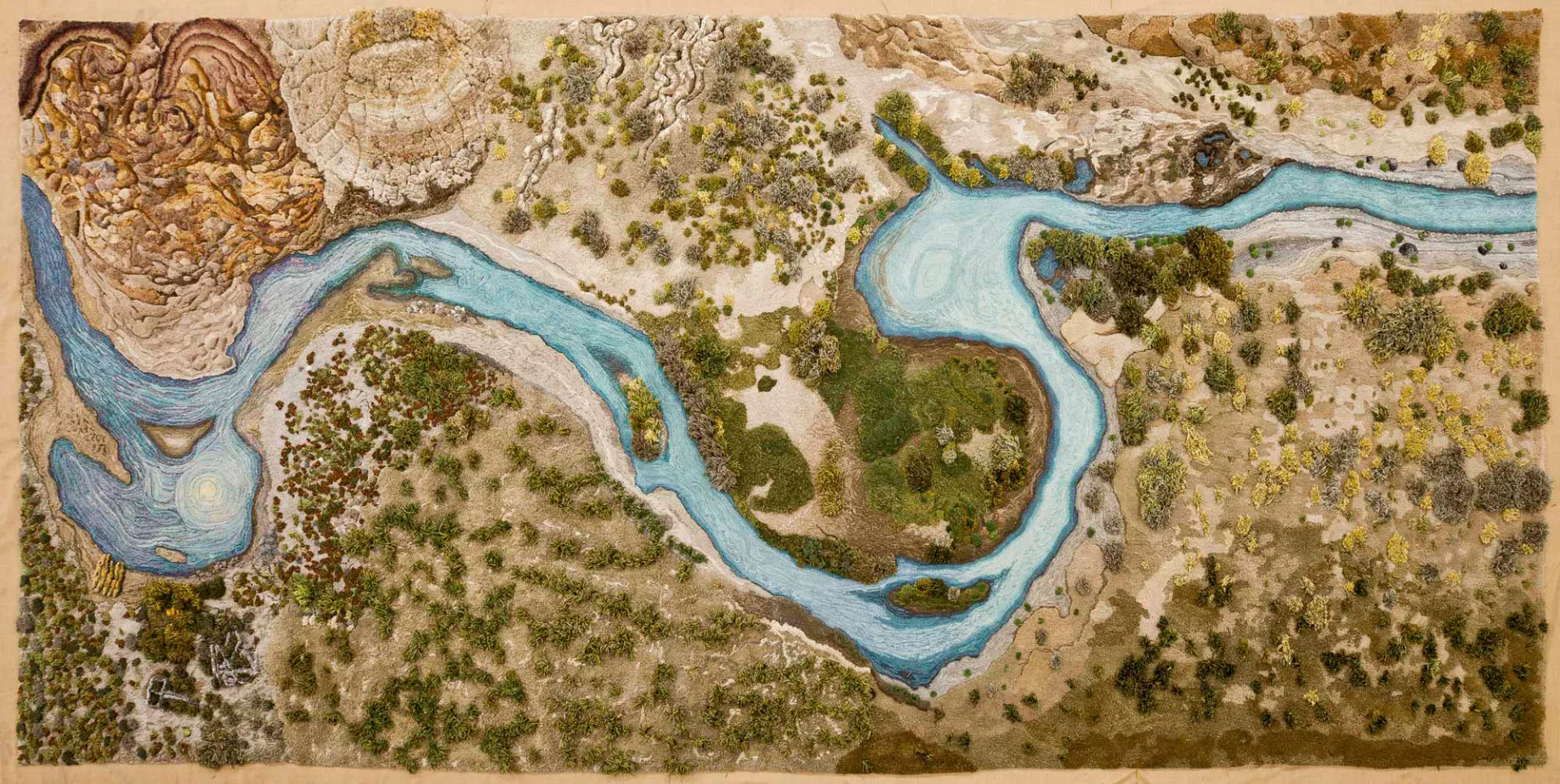 Alexandra Kehayoglou, Santa Cruz River, Teppich, 2016/17