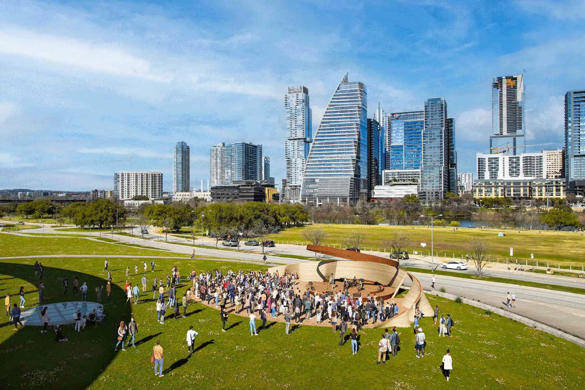 Performance-Pavillon im texanischen Austin
