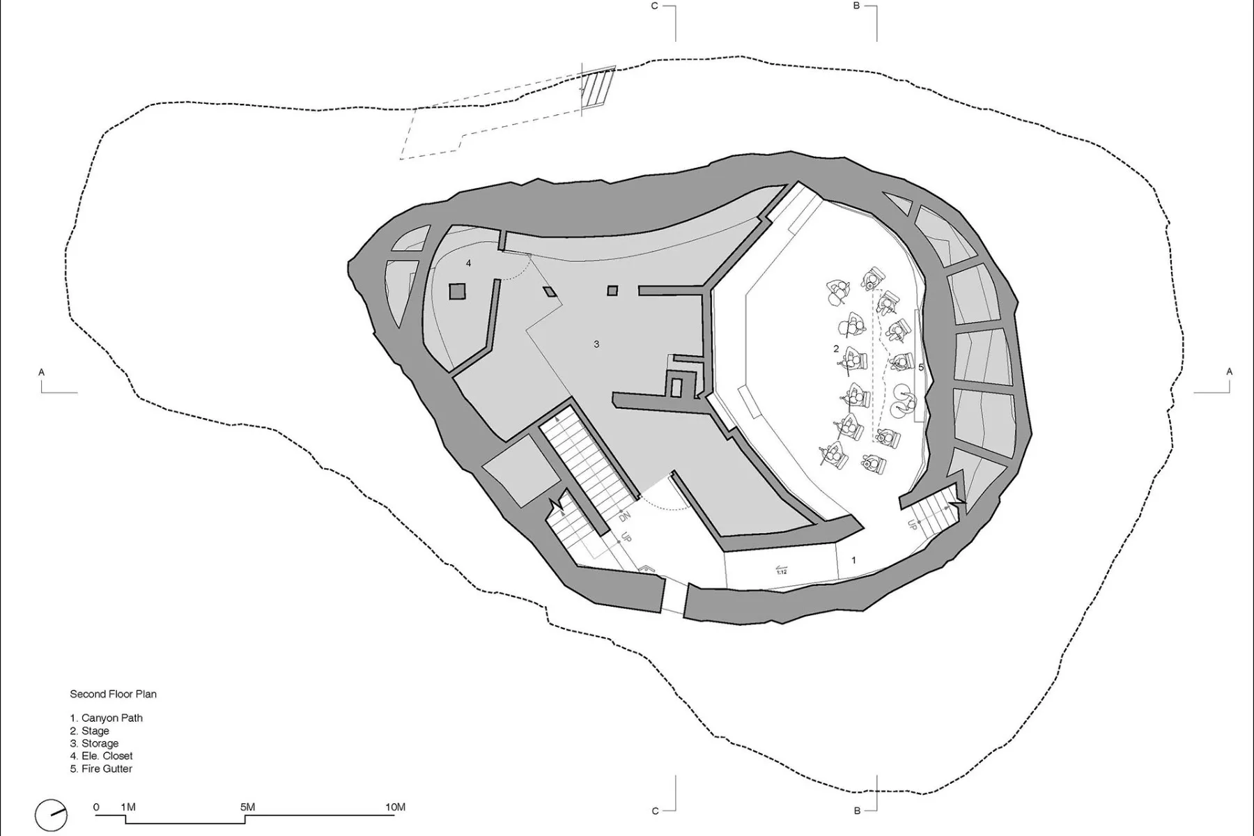 Grundriss zweites Obergeschoss, Grafik