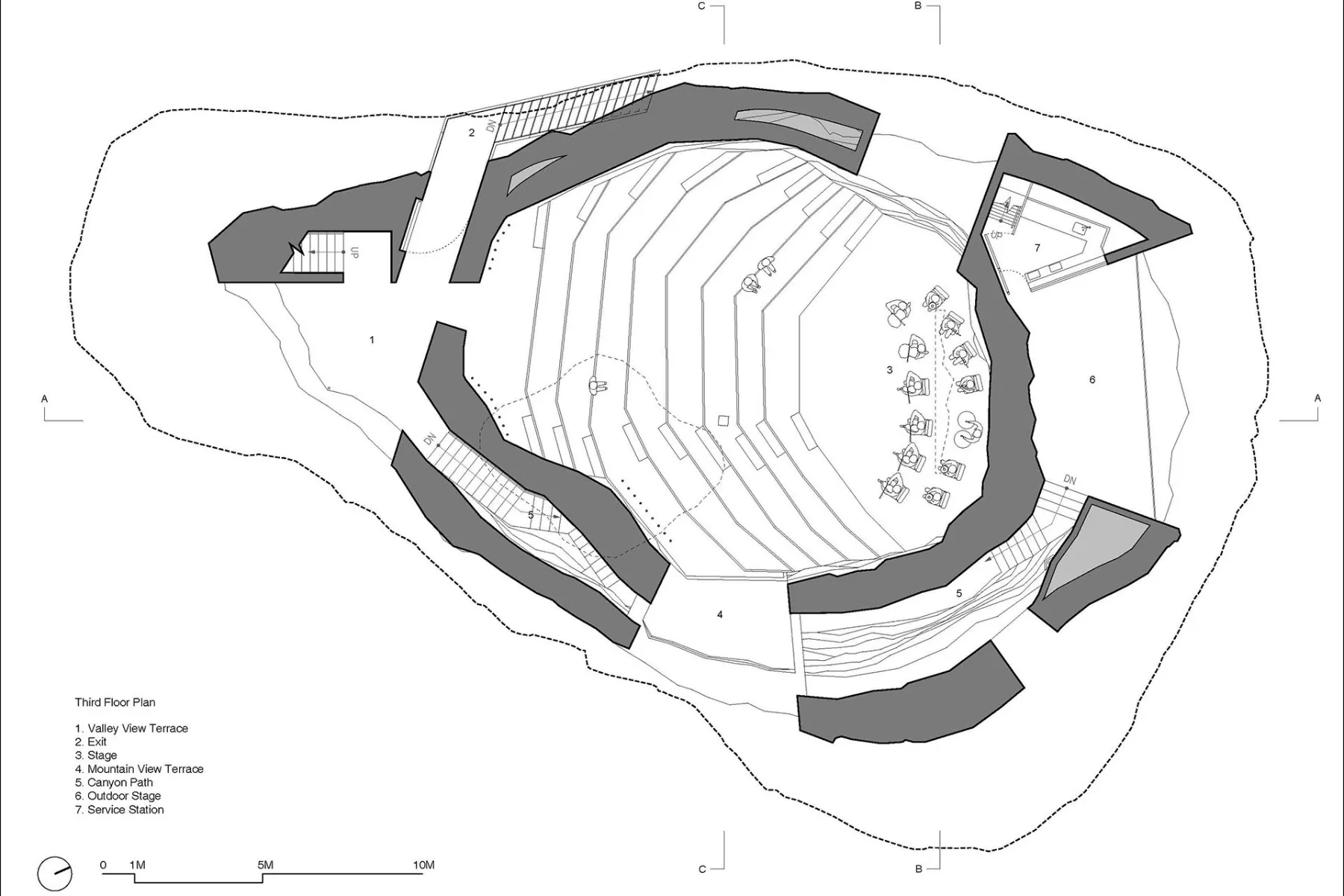 Grundriss drittes Obergeschoss, Grafik