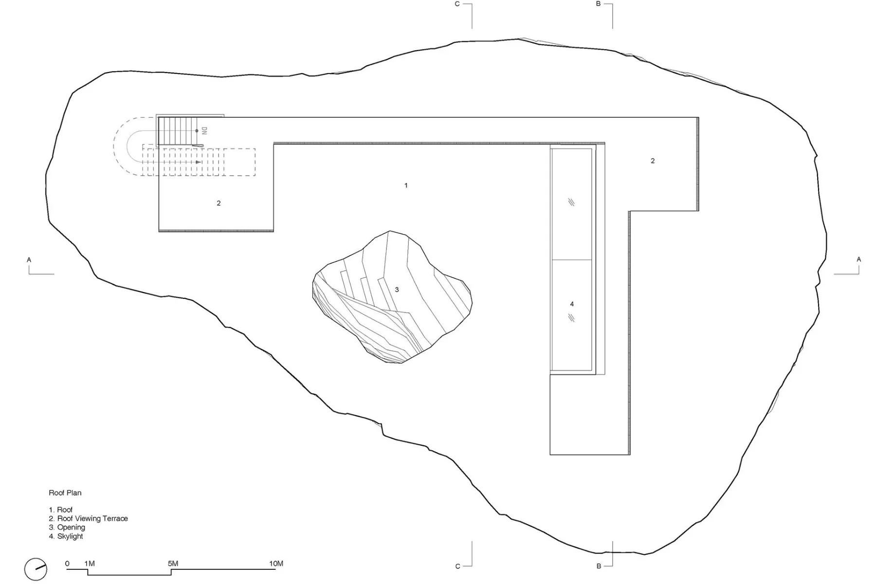 Dachaufsicht, Grafik