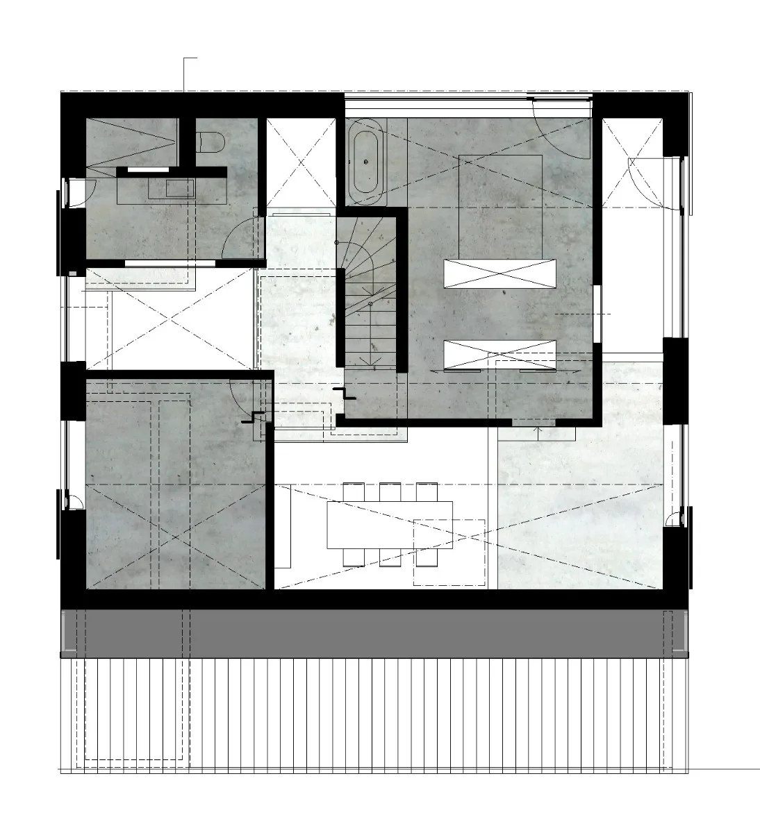 Grundriss OG, Grafik