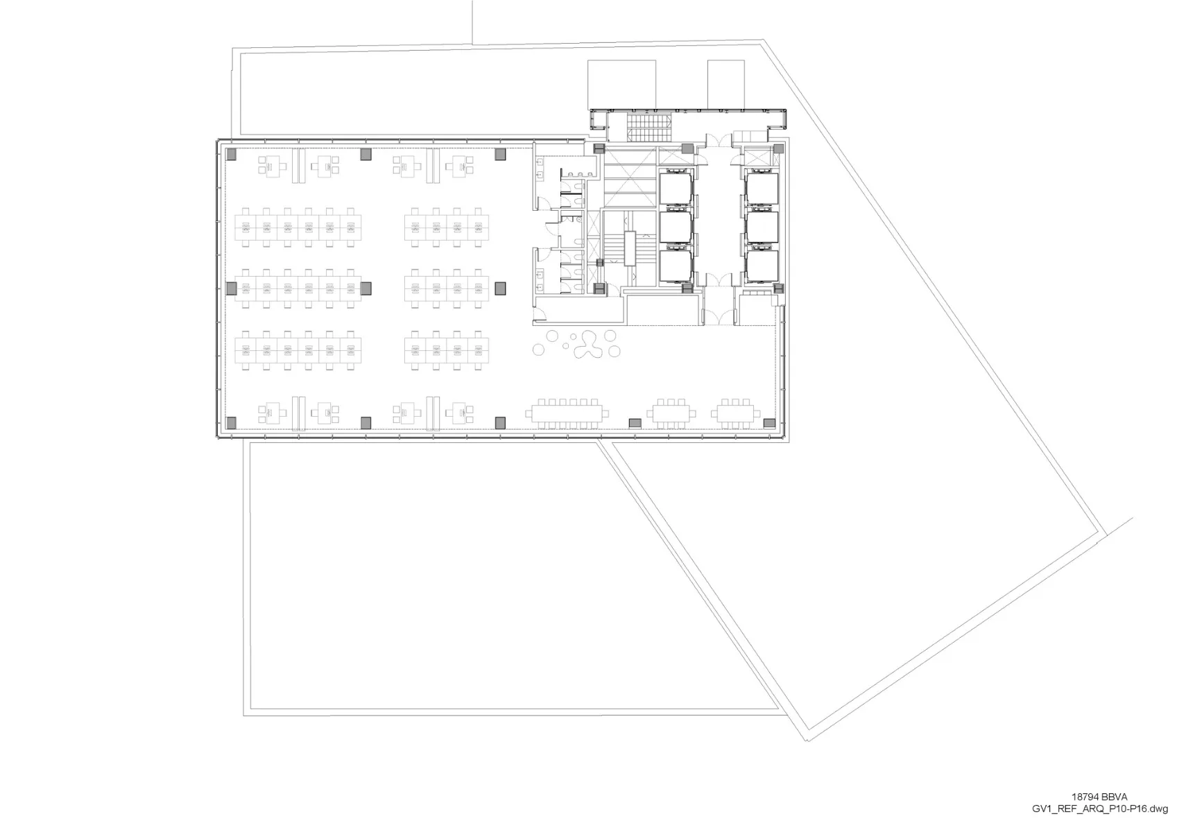 Grundriss 10. - 16. OG, Grafik