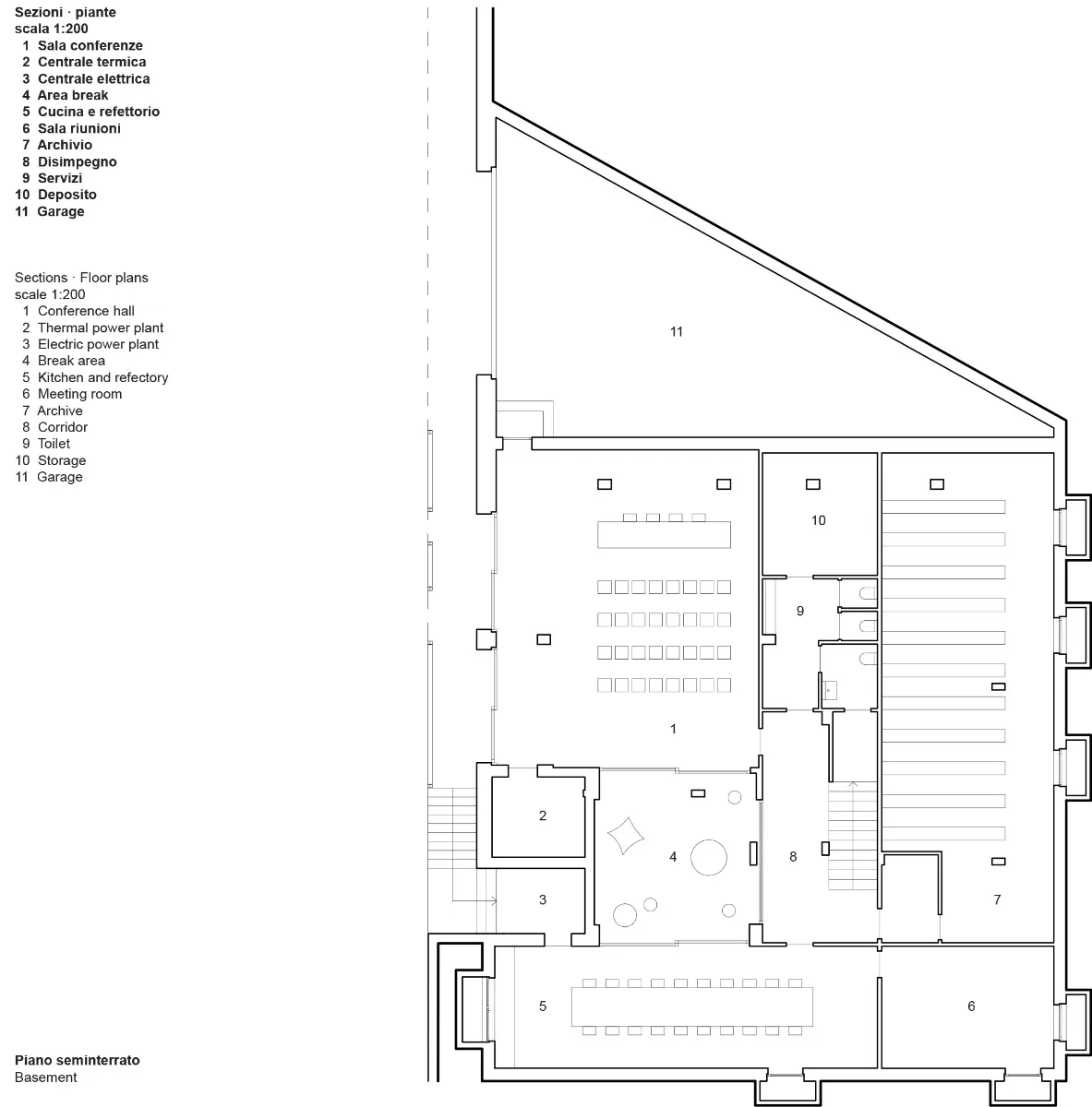 Grundriss Untergeschoss, Grafik