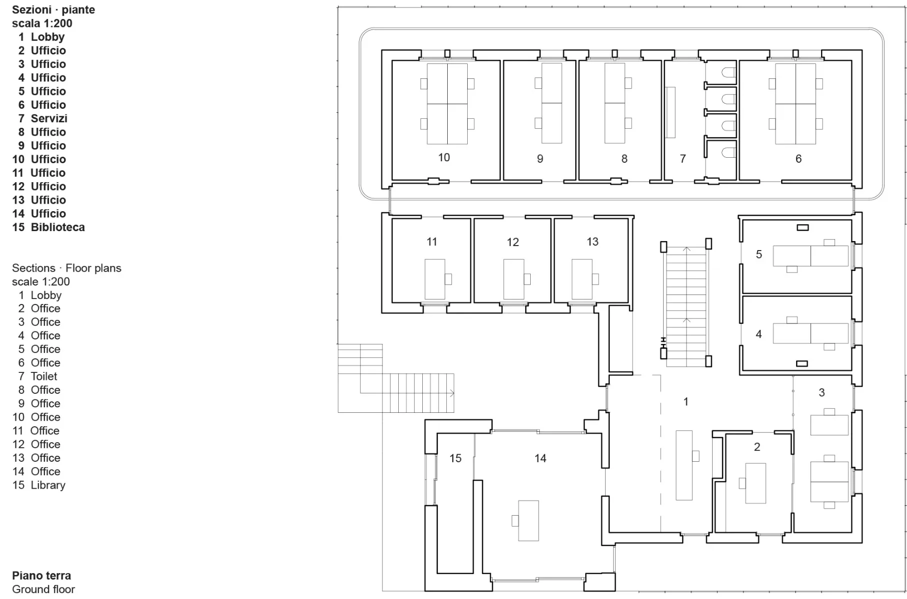 Grundriss Erdgeschoss, Grafik