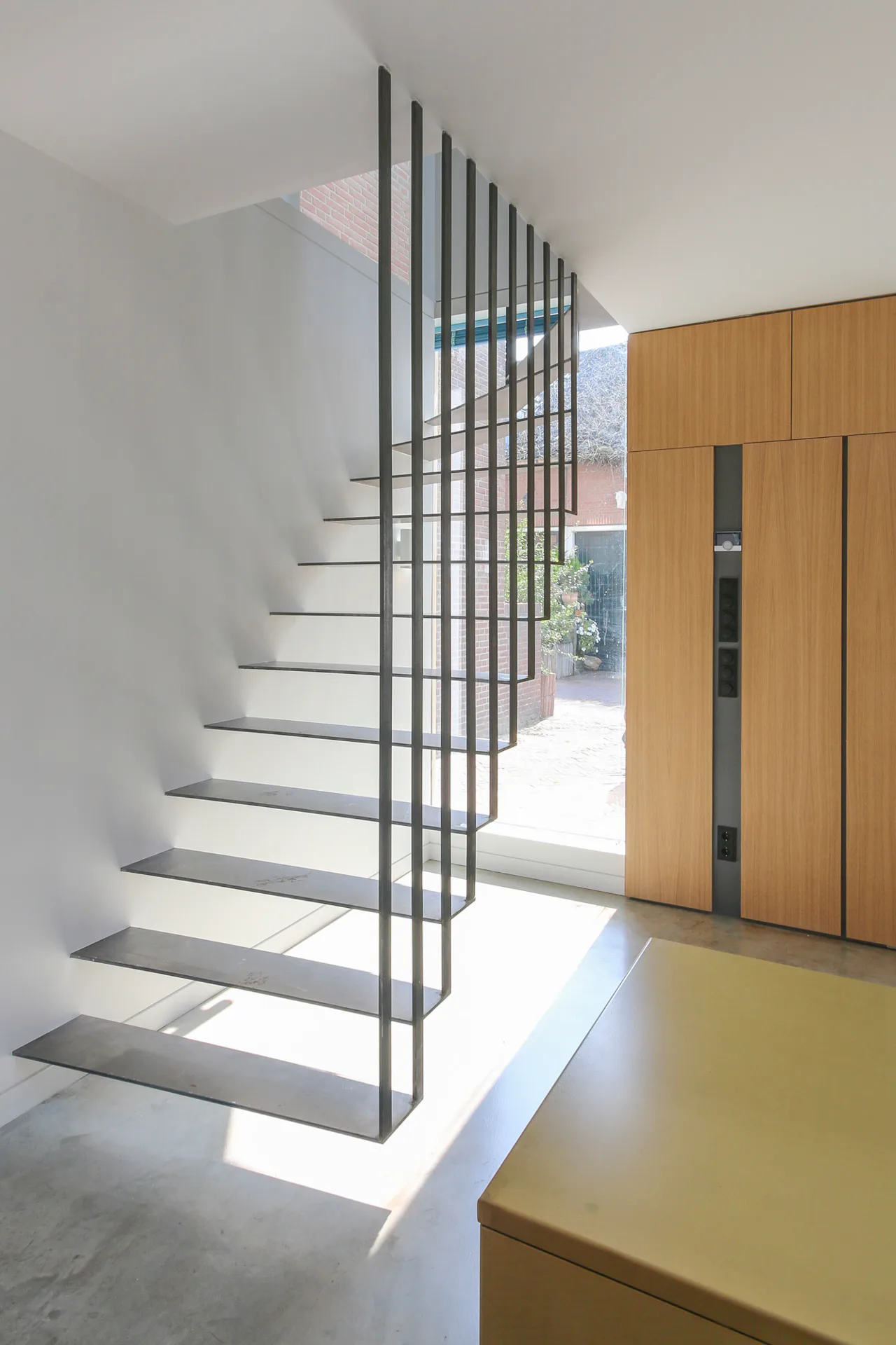 Treppe aus Stahlelementen