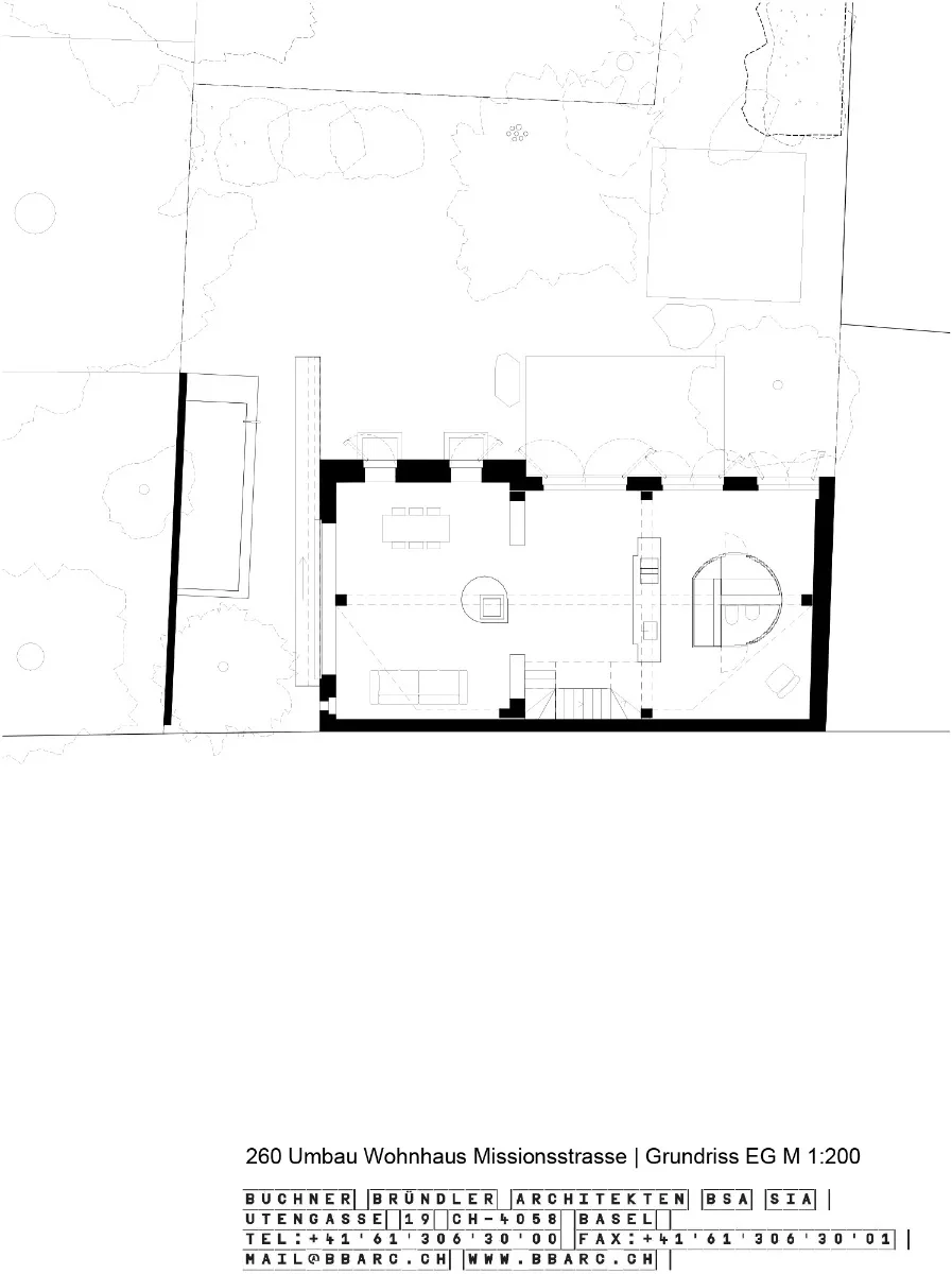 Grundriss Erdgeschoss, Grafik