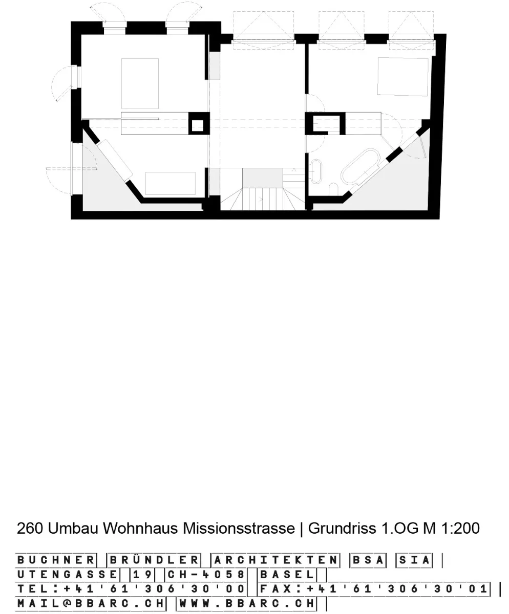 Grundriss erstes Obergeschoss, Grafik