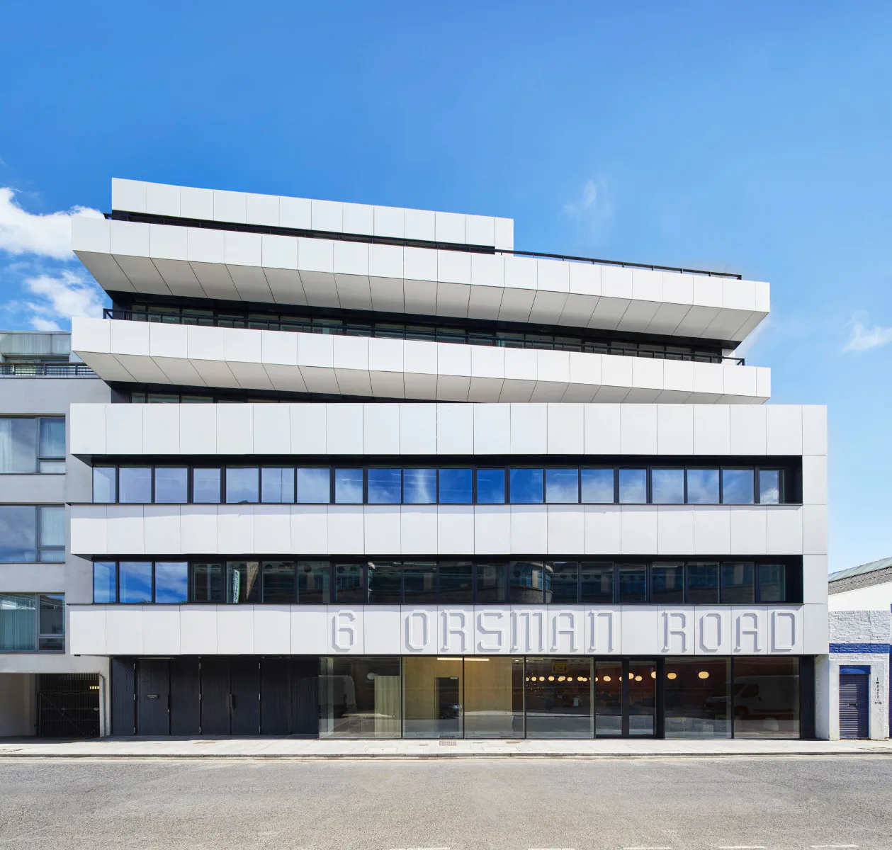 Bürobau an der 6 Orsman Road in London