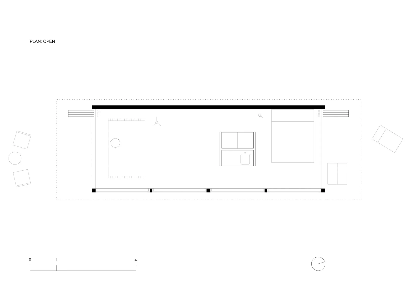 Grundriss offen, Grafik
