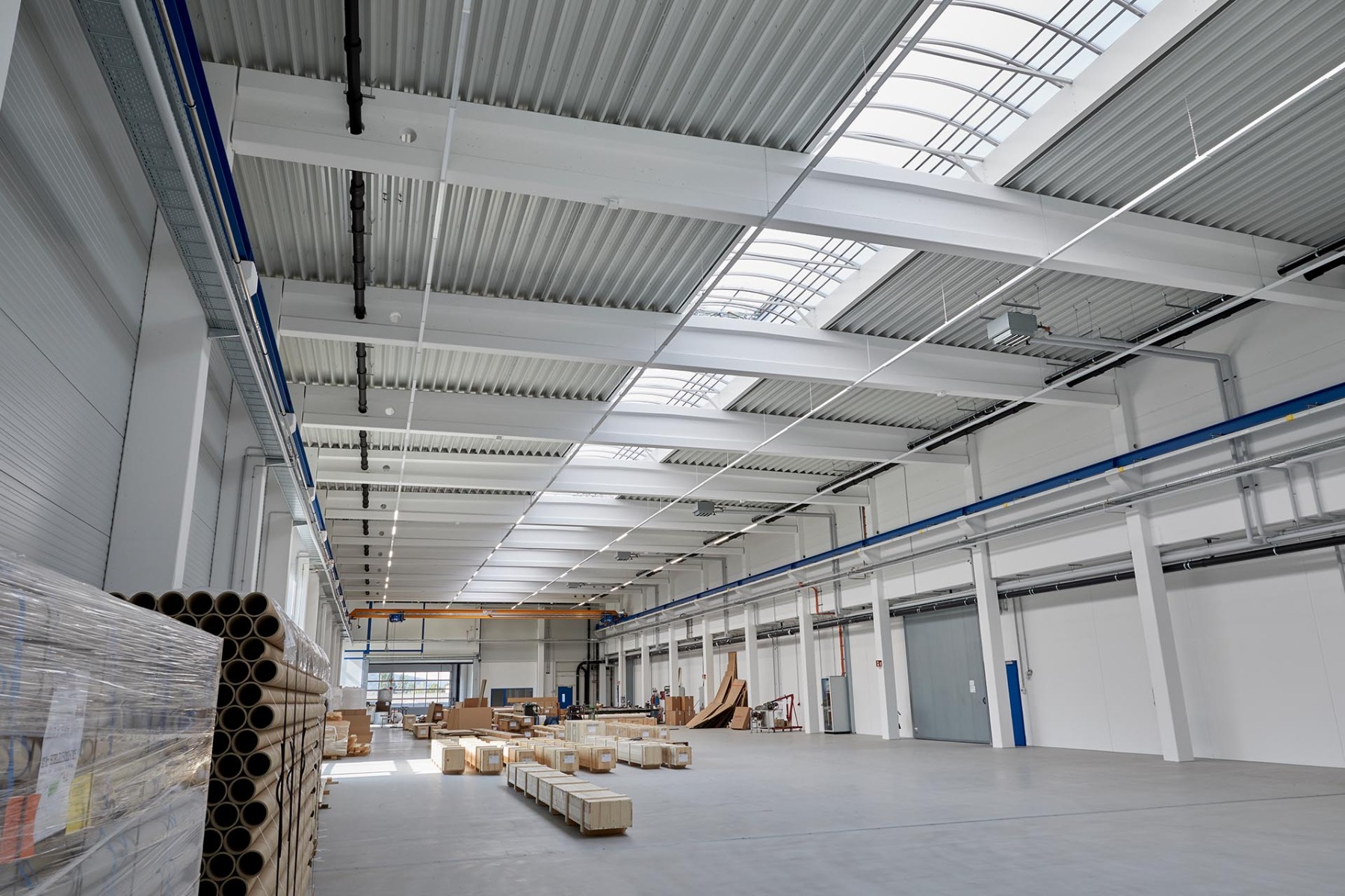Oberlichter reduzieren den Energieverbrauch