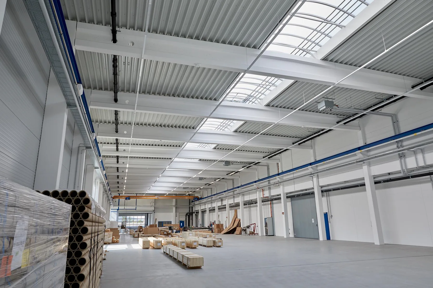 Oberlichter reduzieren den Energieverbrauch