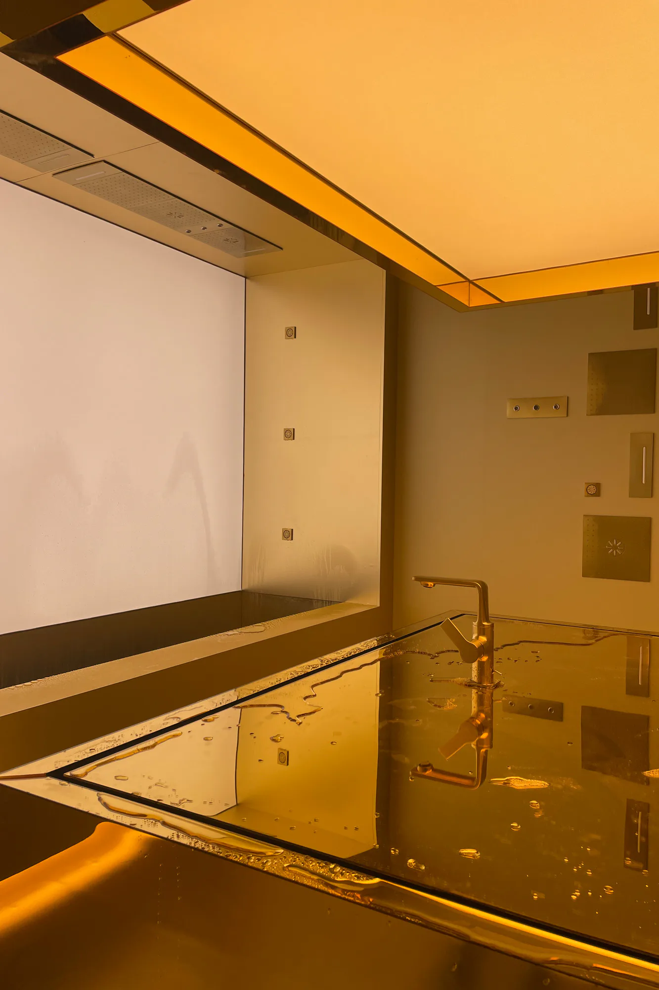 Grohe Spa im Innenhof des Kunstmuseums Pinacoteca di Brera.
