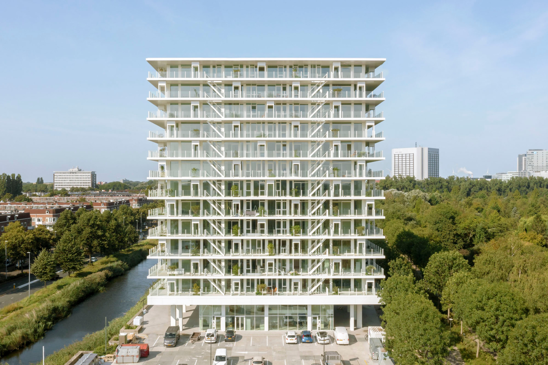 Wohnhochhaus De Voortuinen in Amsterdam von Elephant