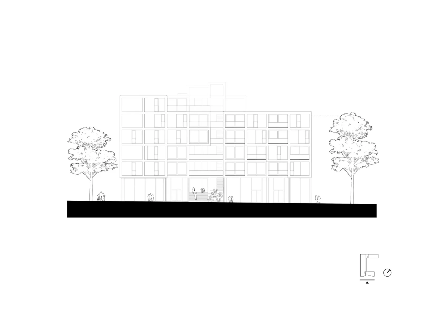 Eingangsansicht, Grafik
