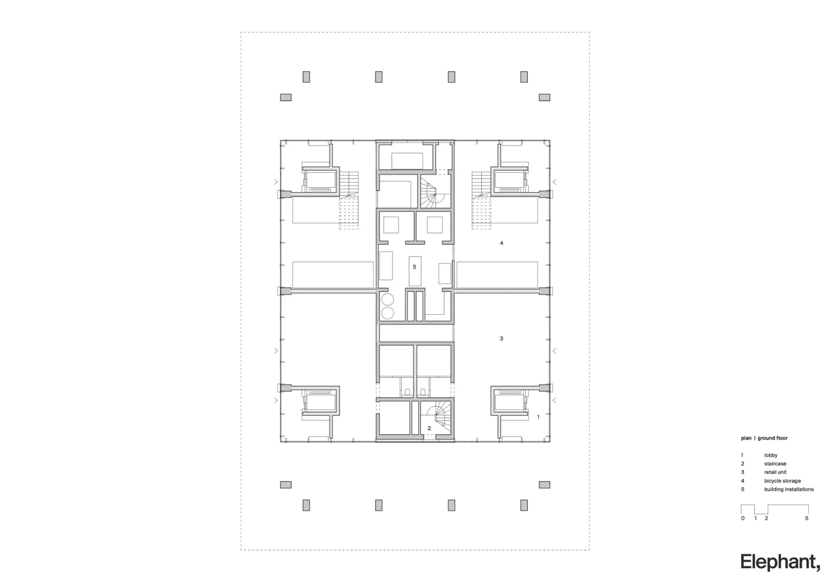 Grundriss EG, Grafik