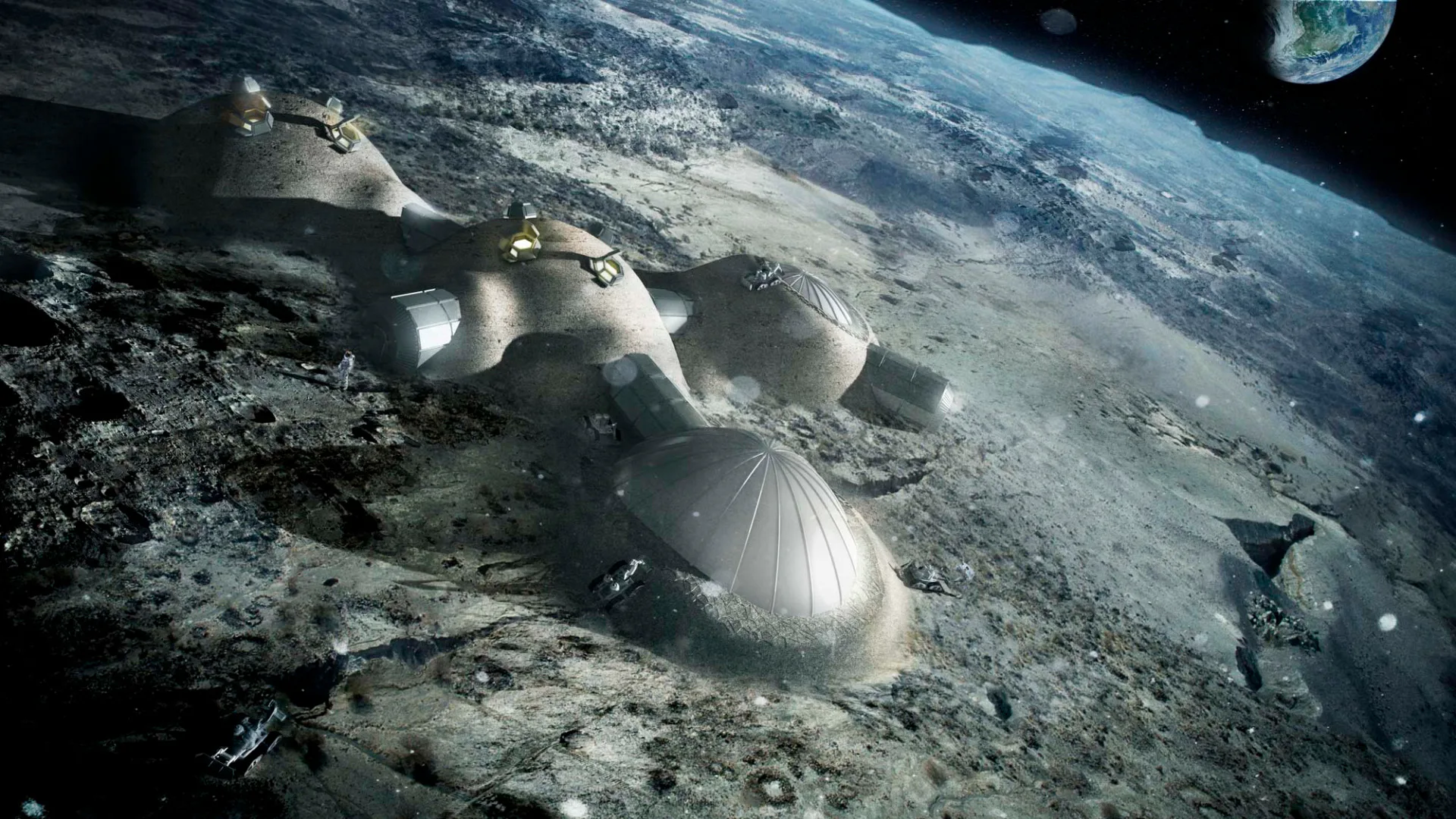 Forschungsprojekt zum Wohnen auf dem Mond, 2012