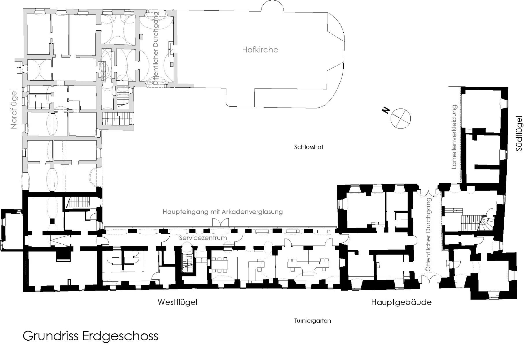 Grundriss EG, Grafik