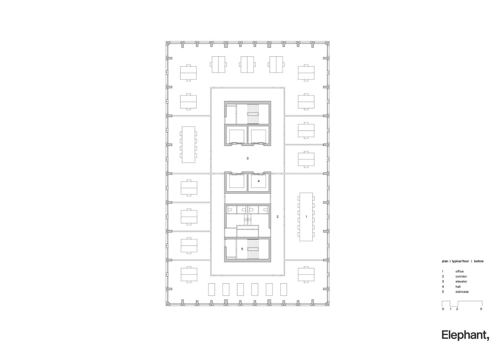 Grundriss 10. OG Alt, Grafik