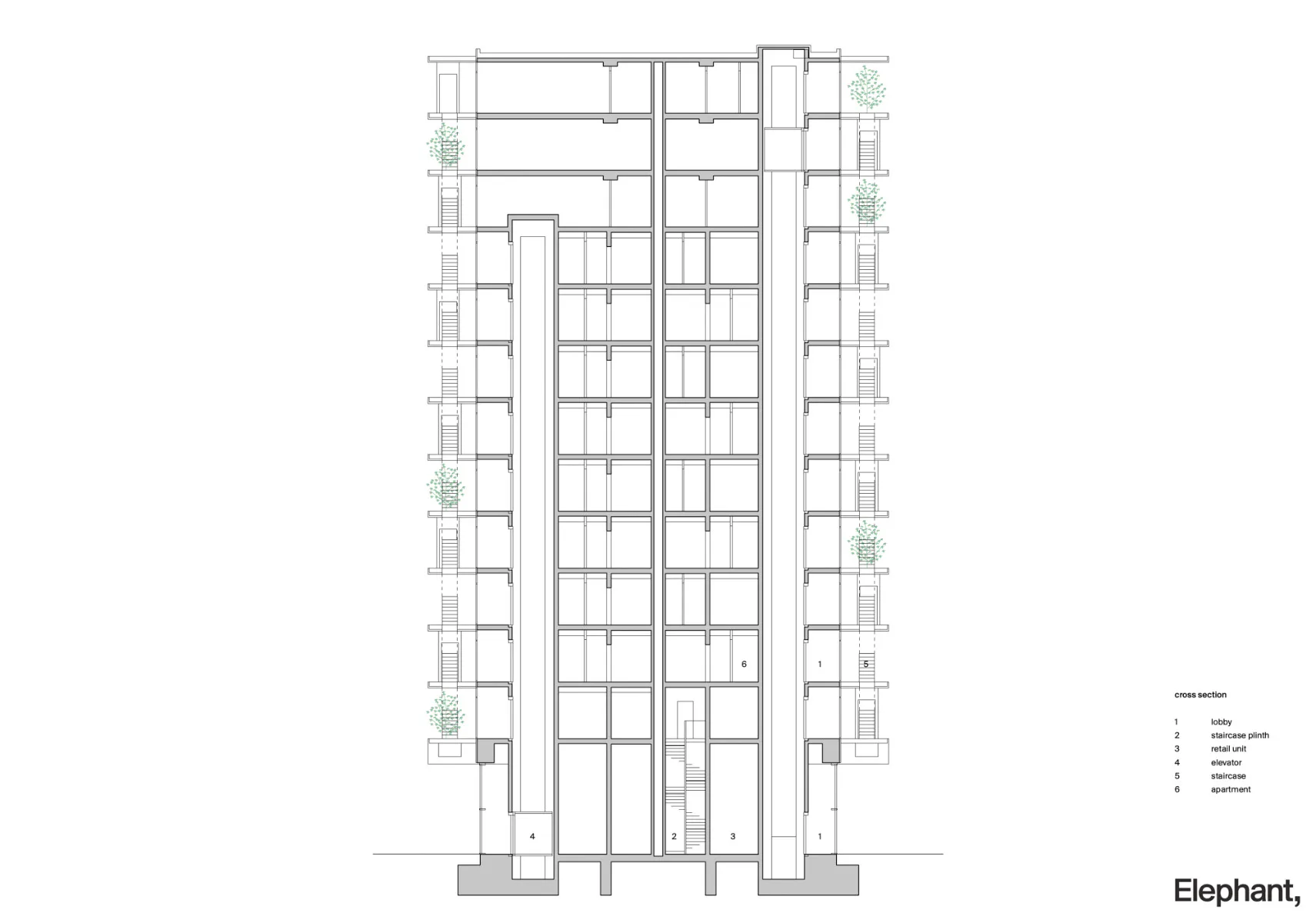 Querschnitt, Grafik