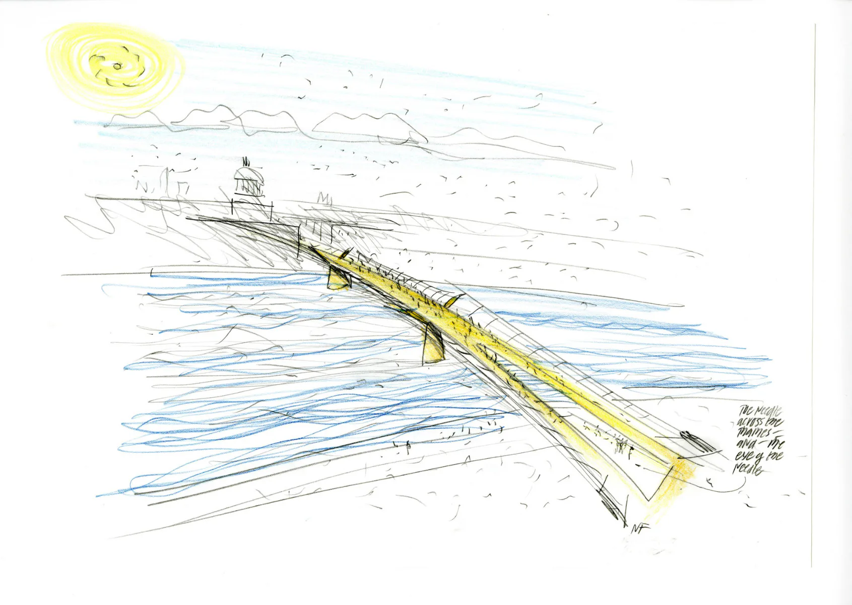Millenium Bridge in London, 2000