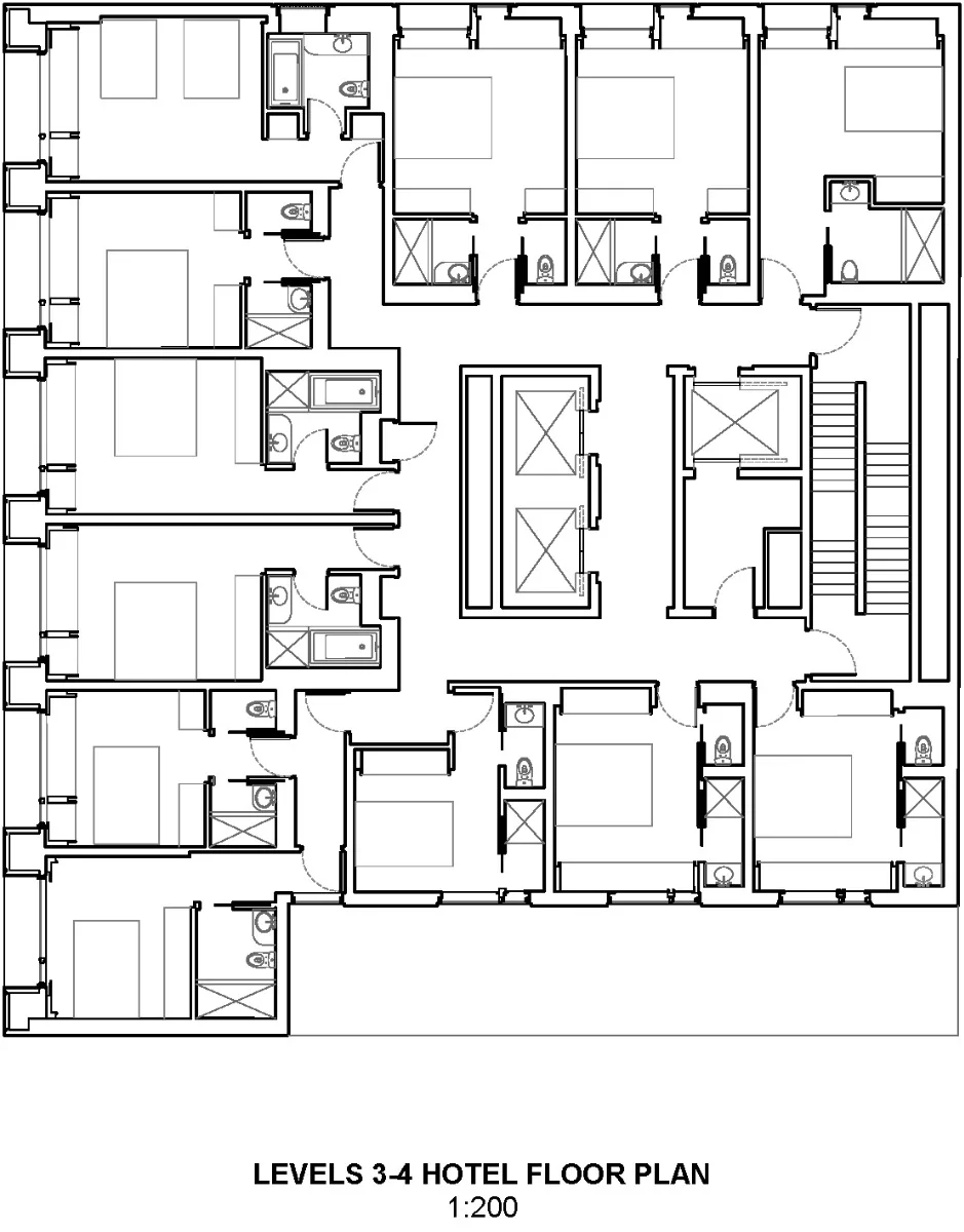 Grundriss 3. - 4. OG, Grafik