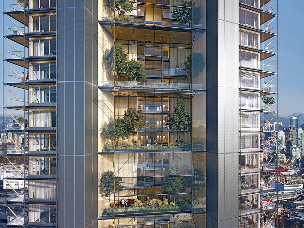 Bei Wohnhochhäusern aus Holz gelten auch für die Balkone besondere Anforderungen. Wie sie sich erfüllen lassen, zeigt ein Mock-up, das ein Planungsteam um Perkins&Will für den Canada’s Earth Tower in Vancouver entwickelt hat.