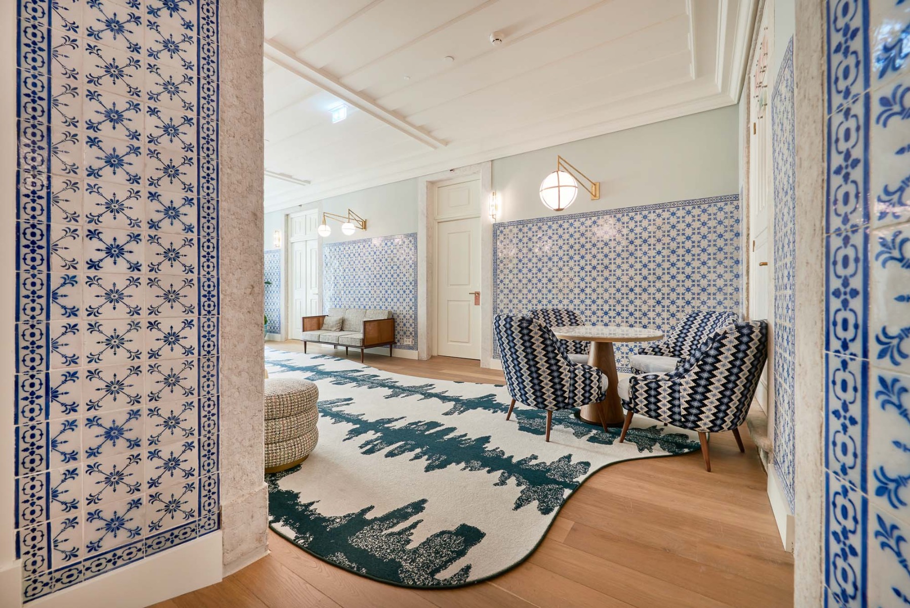 Individuelle Wollteppiche im Boutique-Hotel