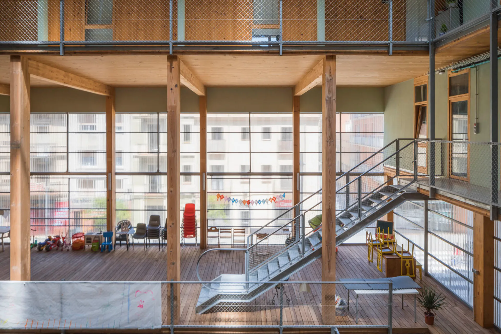 Innenbereich La Borda in Barcelona, Architektur: Lacol