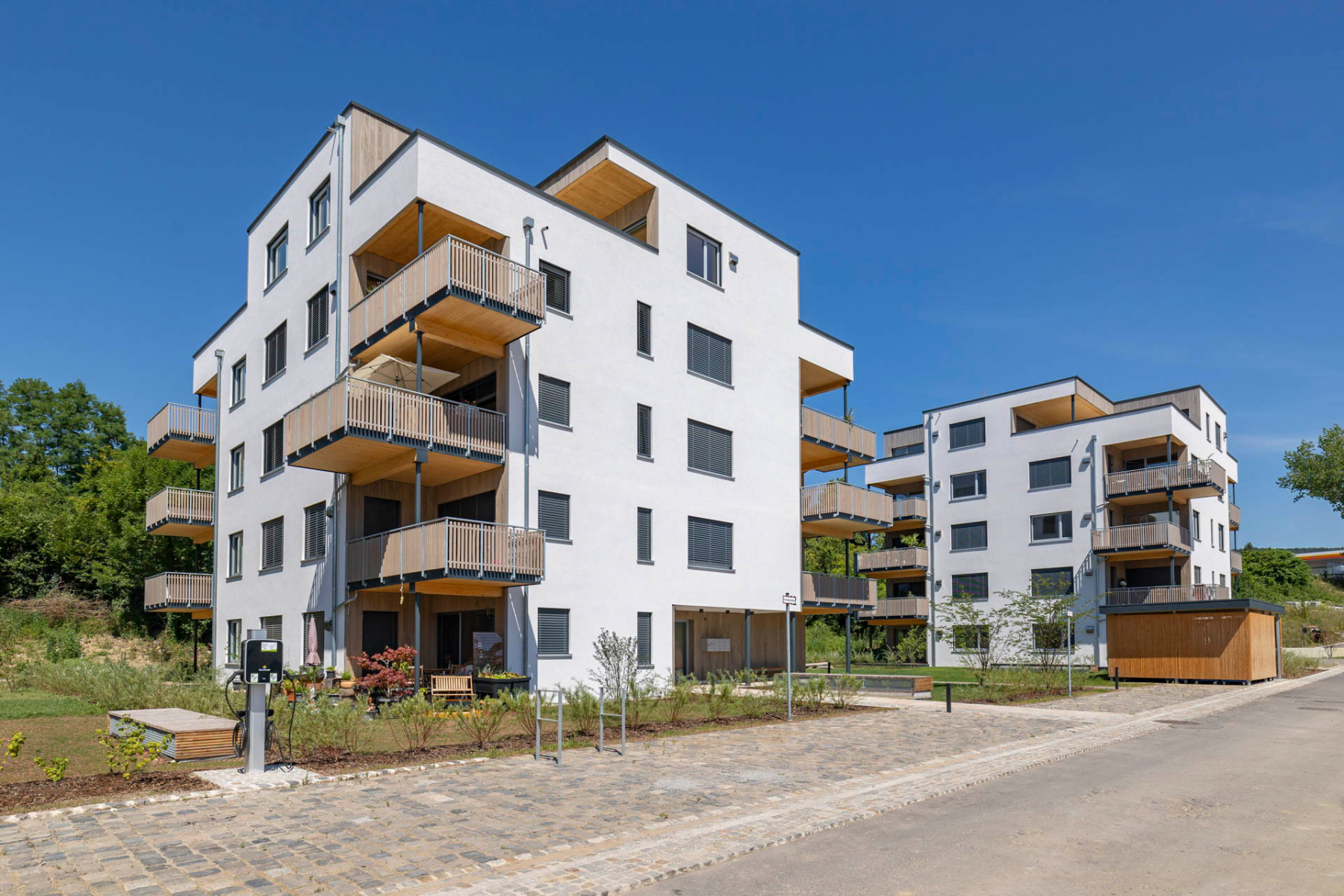 Rundum mit Holz gedämmt