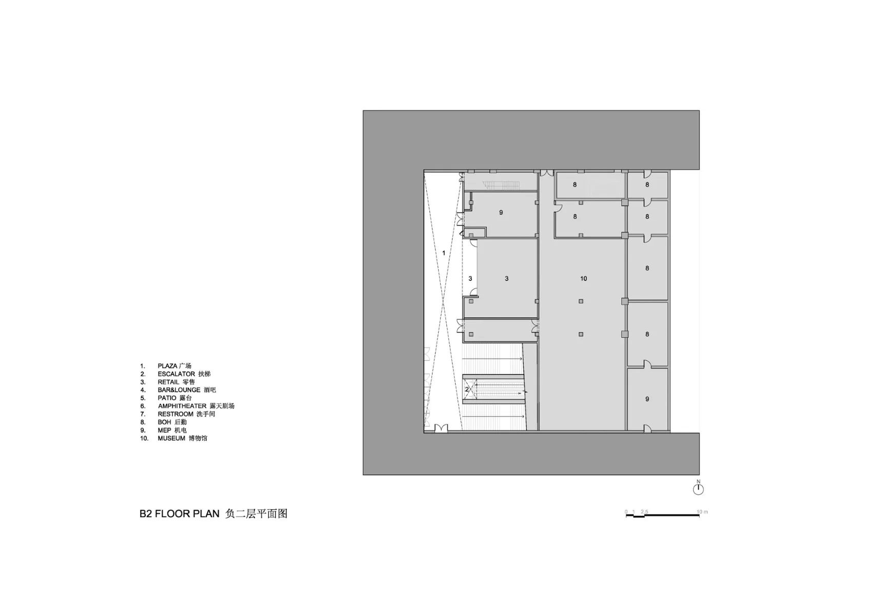 Grundriss UG 2, Grafik