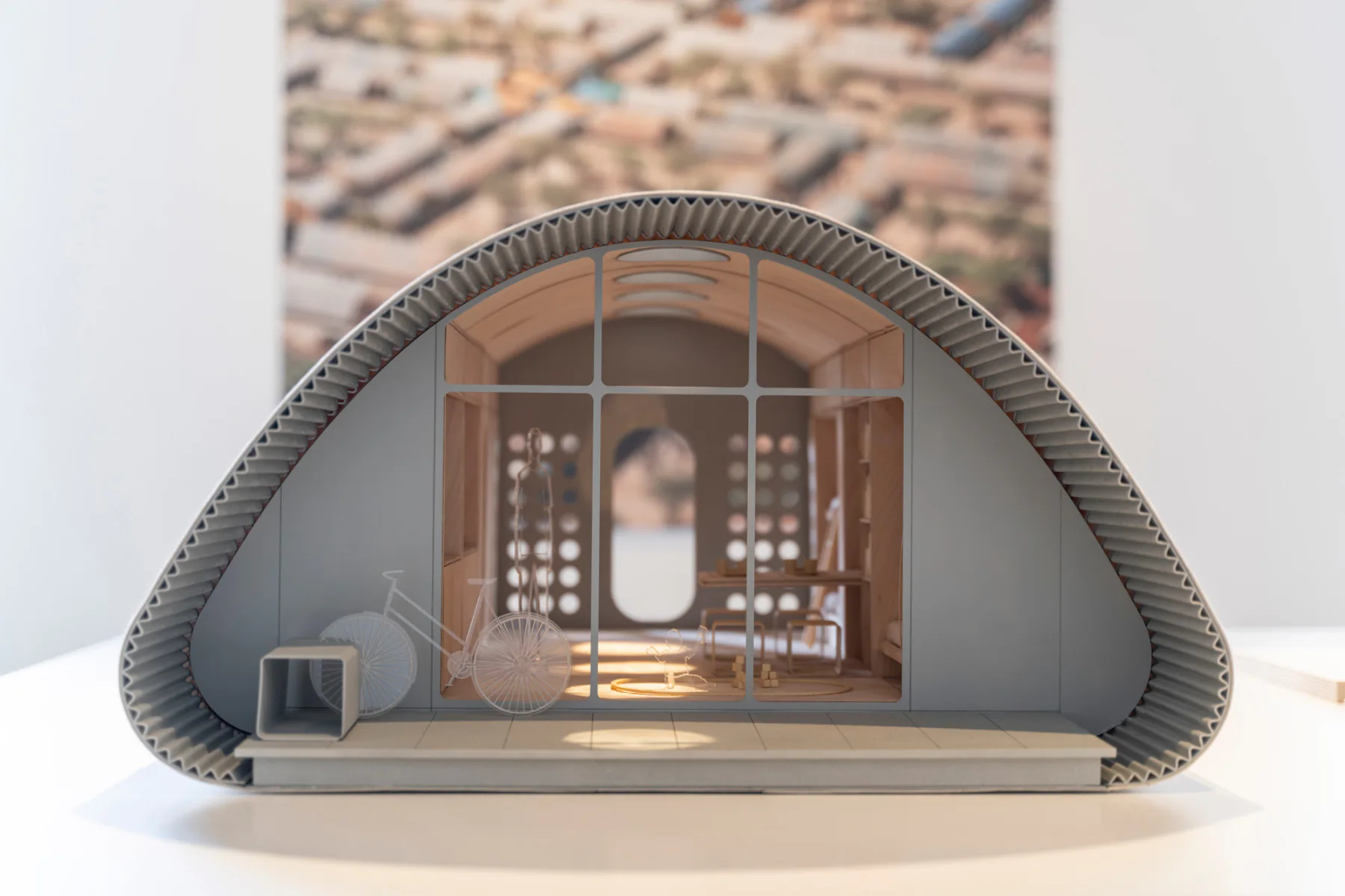 Modell des Prototyps Essential Homes