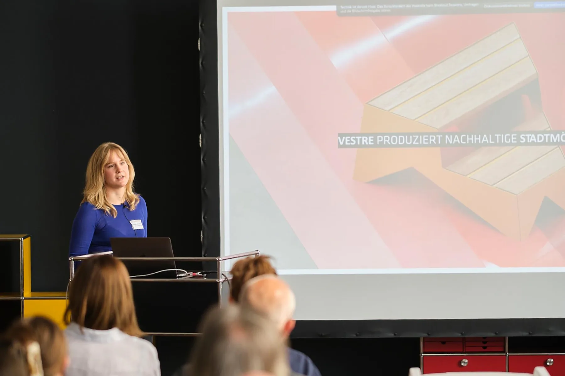 Viktoria Millentrup von BIG während ihres Vortrags „Im Vertrauen auf lokale Ressourcen“