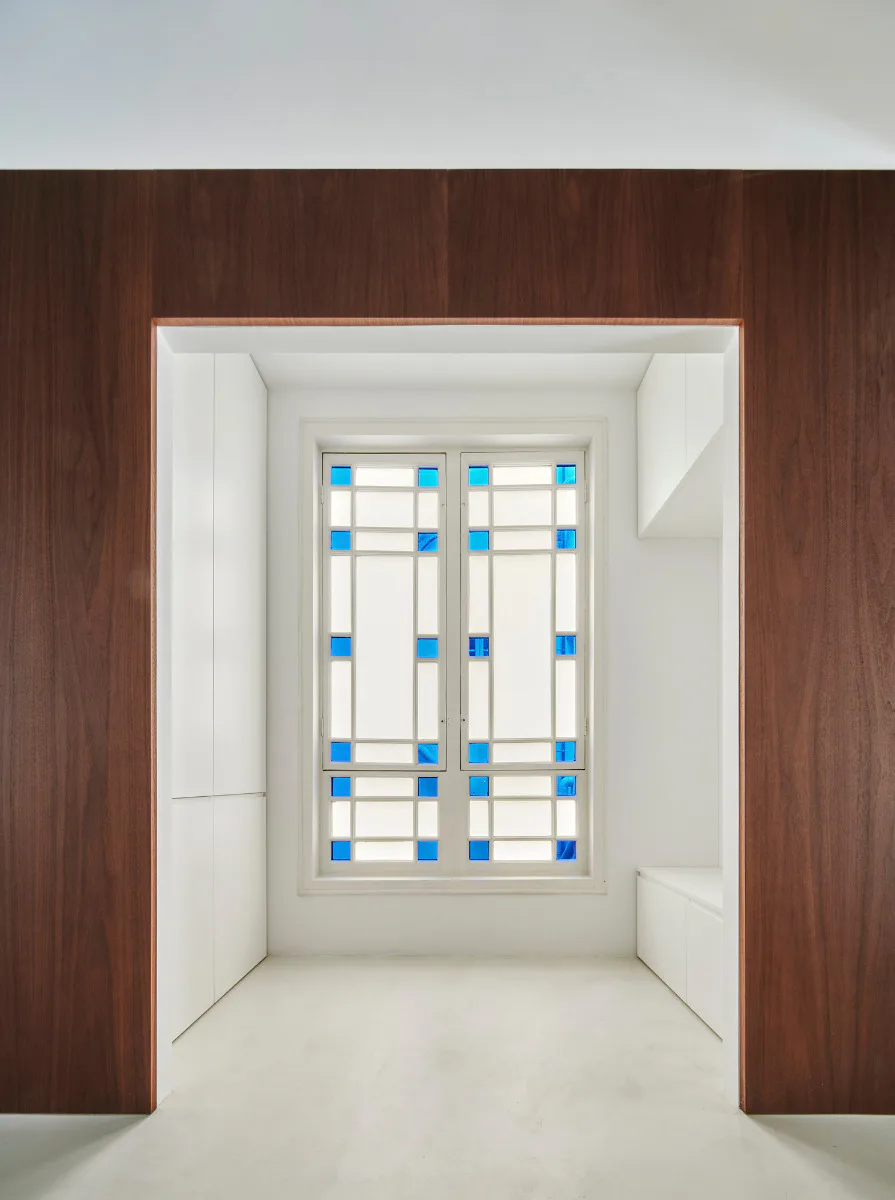 Fenster mit Ornamentgläsern