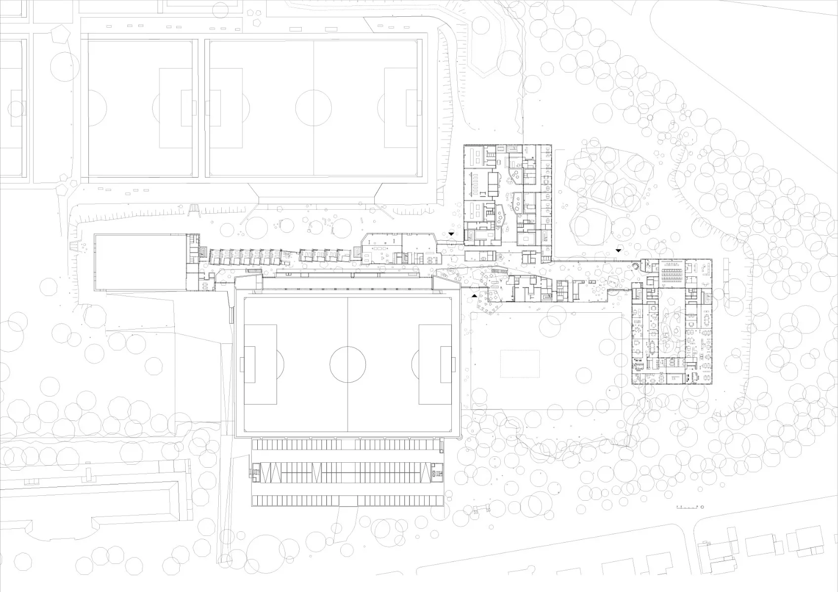 Grundriss EG DFB-Campus, Grafik