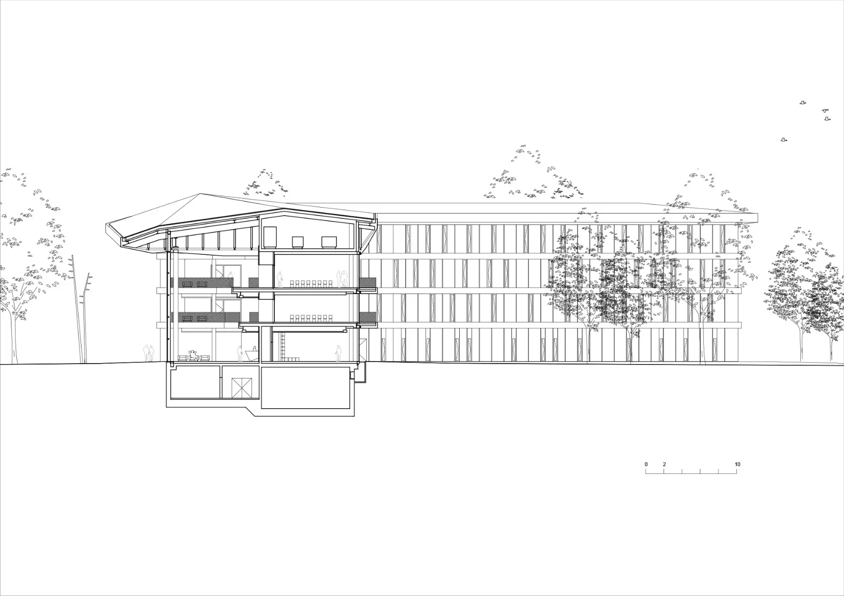 Schnitt B-B, Grafik