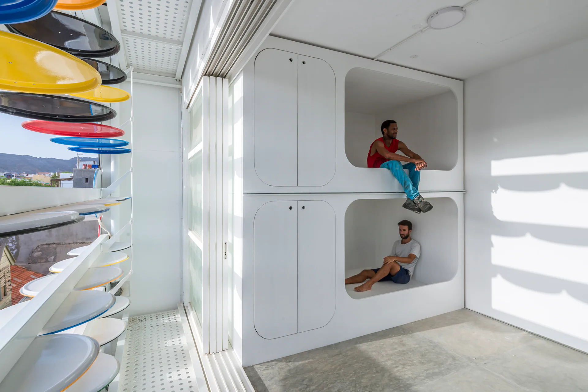 Gästezimmer mit zwei Stockbetten