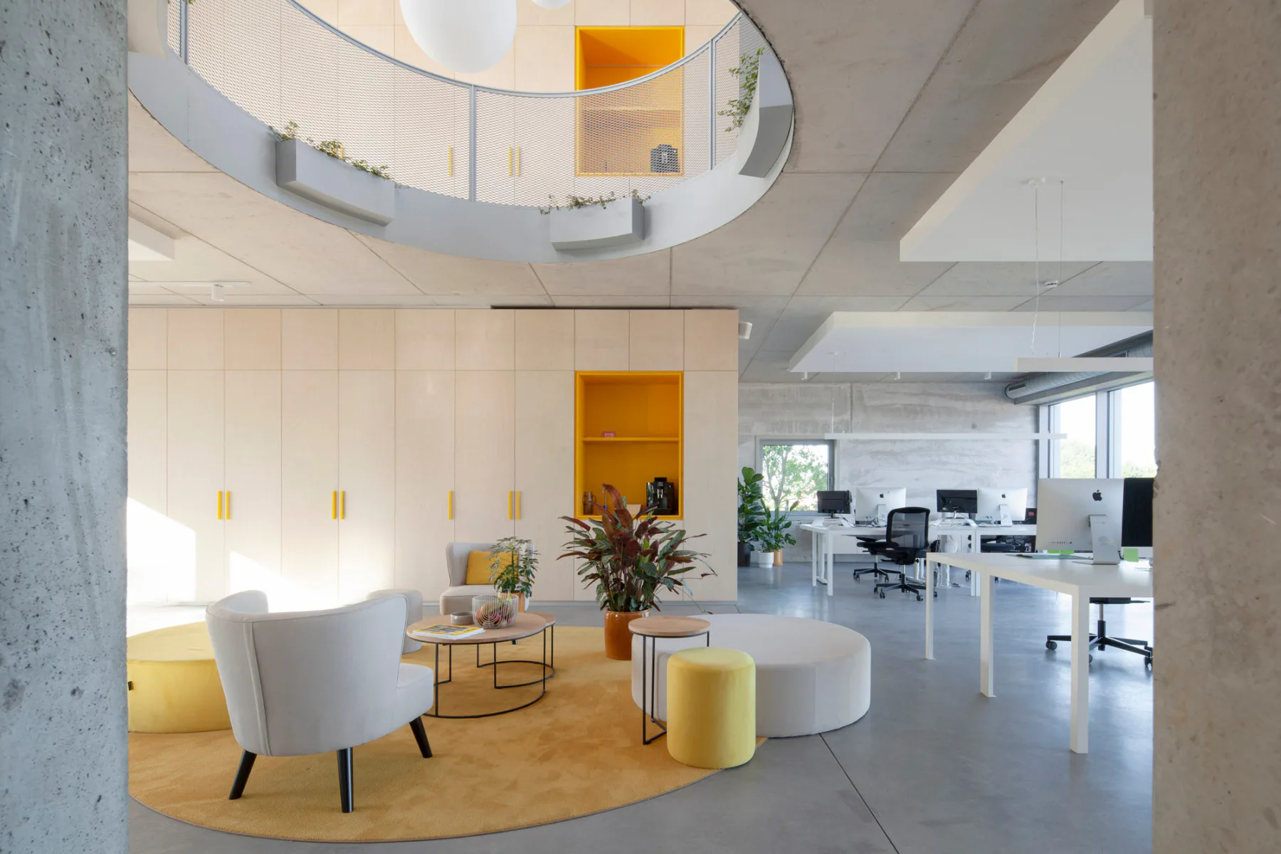 Kreisförmiges Atrium