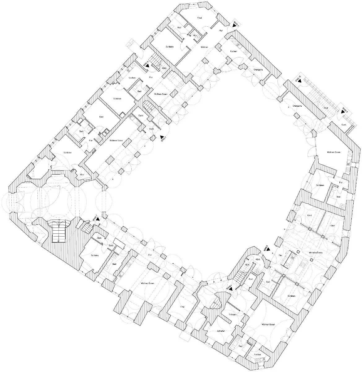 Grundriss Erdgeschoss, Grafik