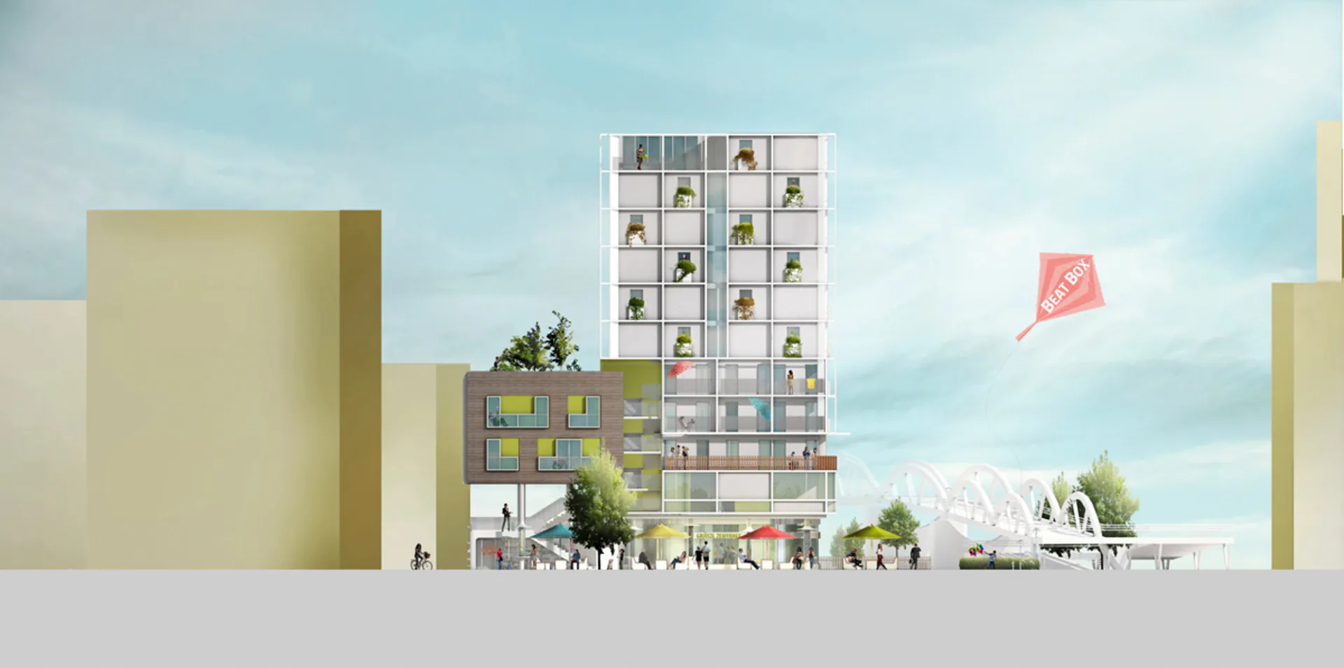 Ansicht Süd-West, Grafik